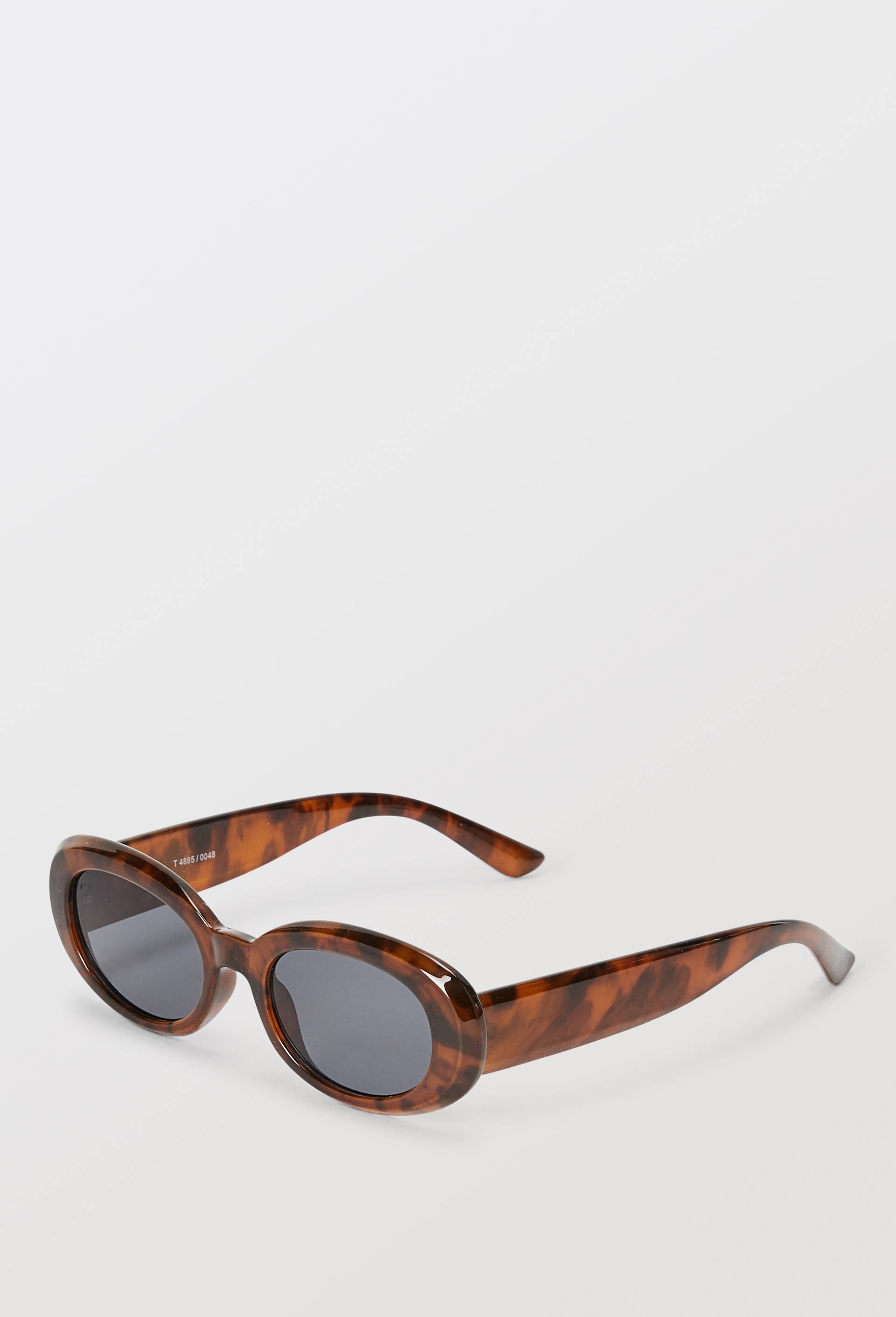 Lunettes de soleil ovales, Brun, large image number 0