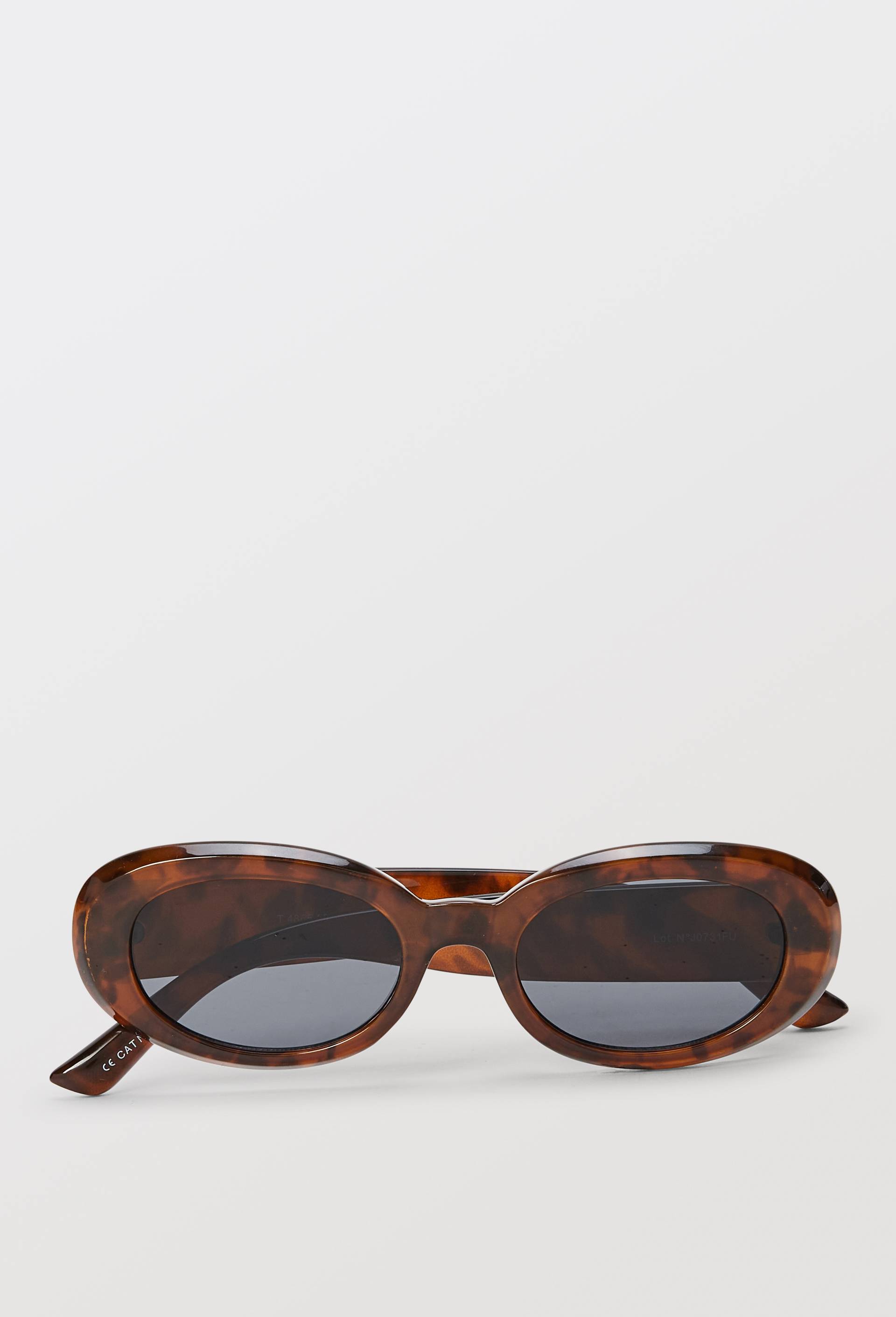 Lunettes de soleil ovales, Brun, large image number 1