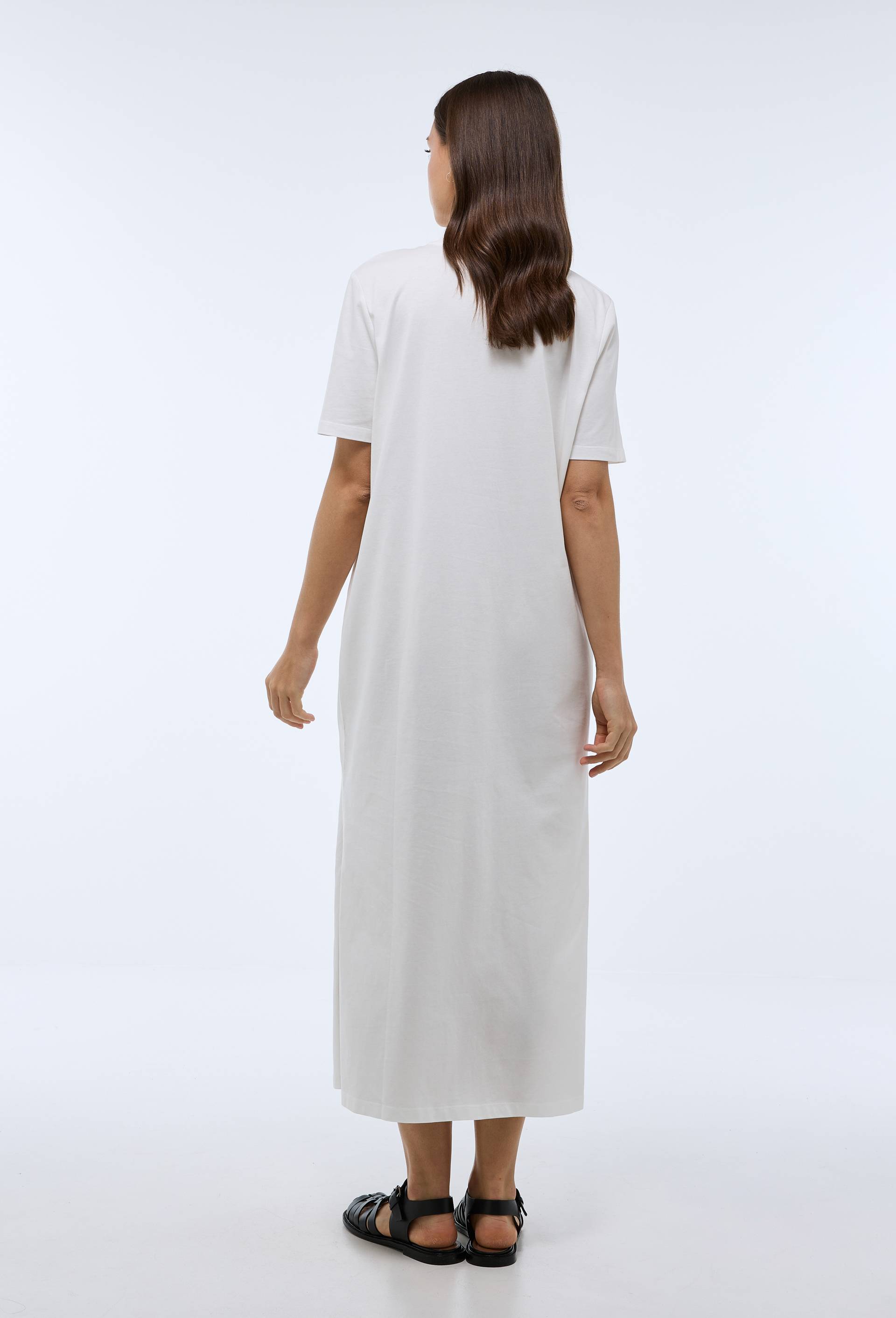 Robe t-shirt en coton BIO GOTS, Ecru, large image number 1