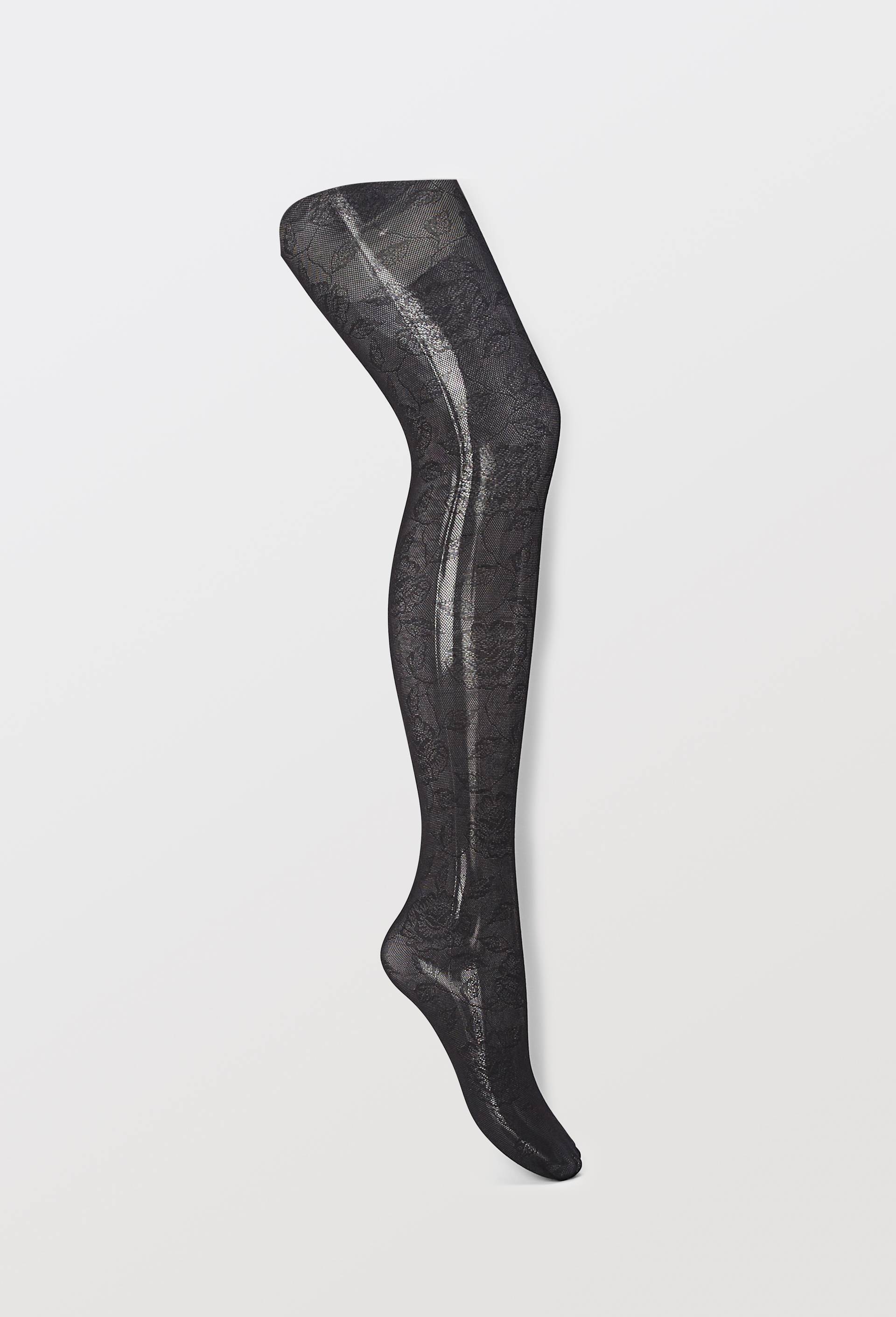 Collant dentelle MODE, Noir, large image number 0