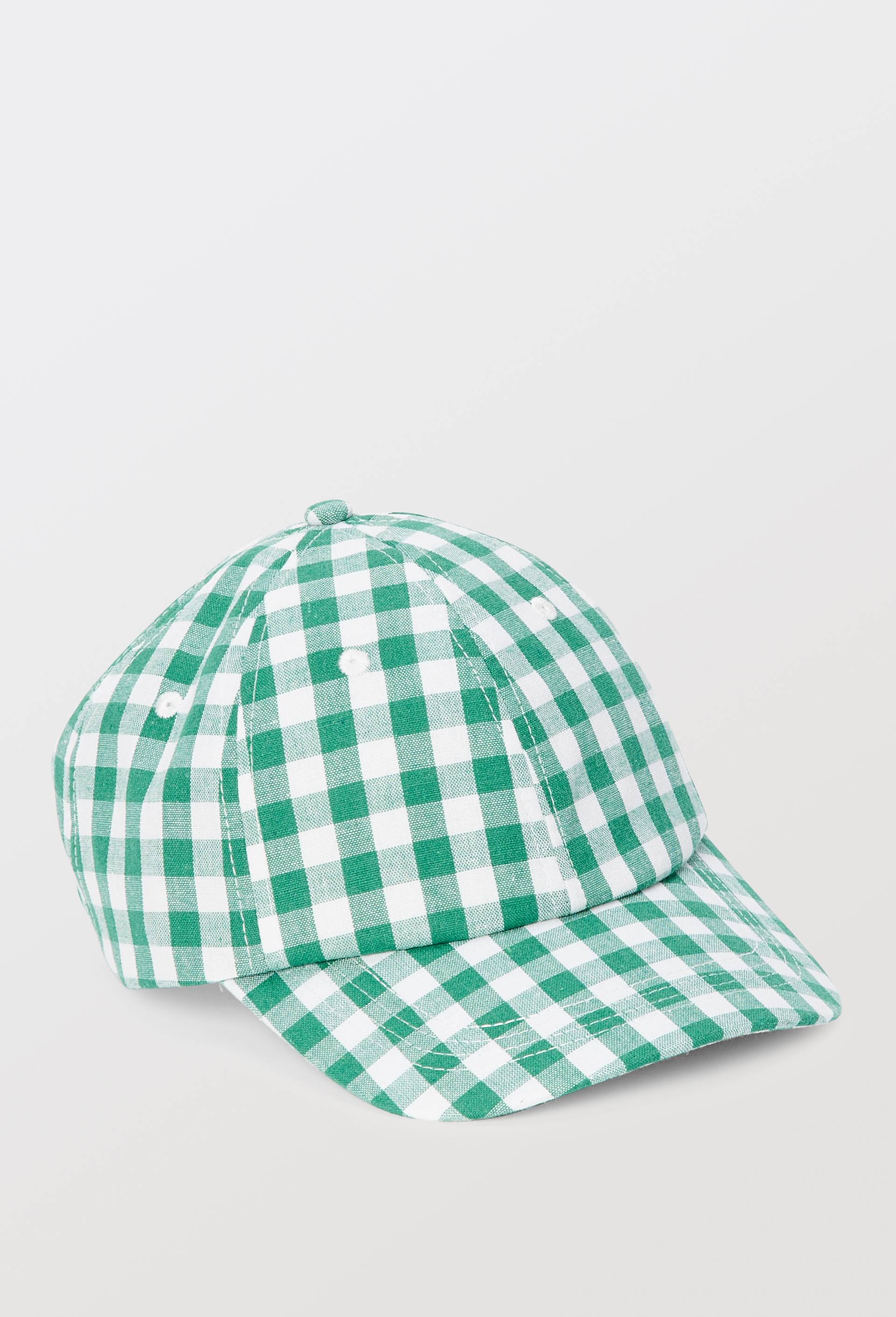 Casquette &agrave; carreaux, Vert fonc&eacute;, large image number 0