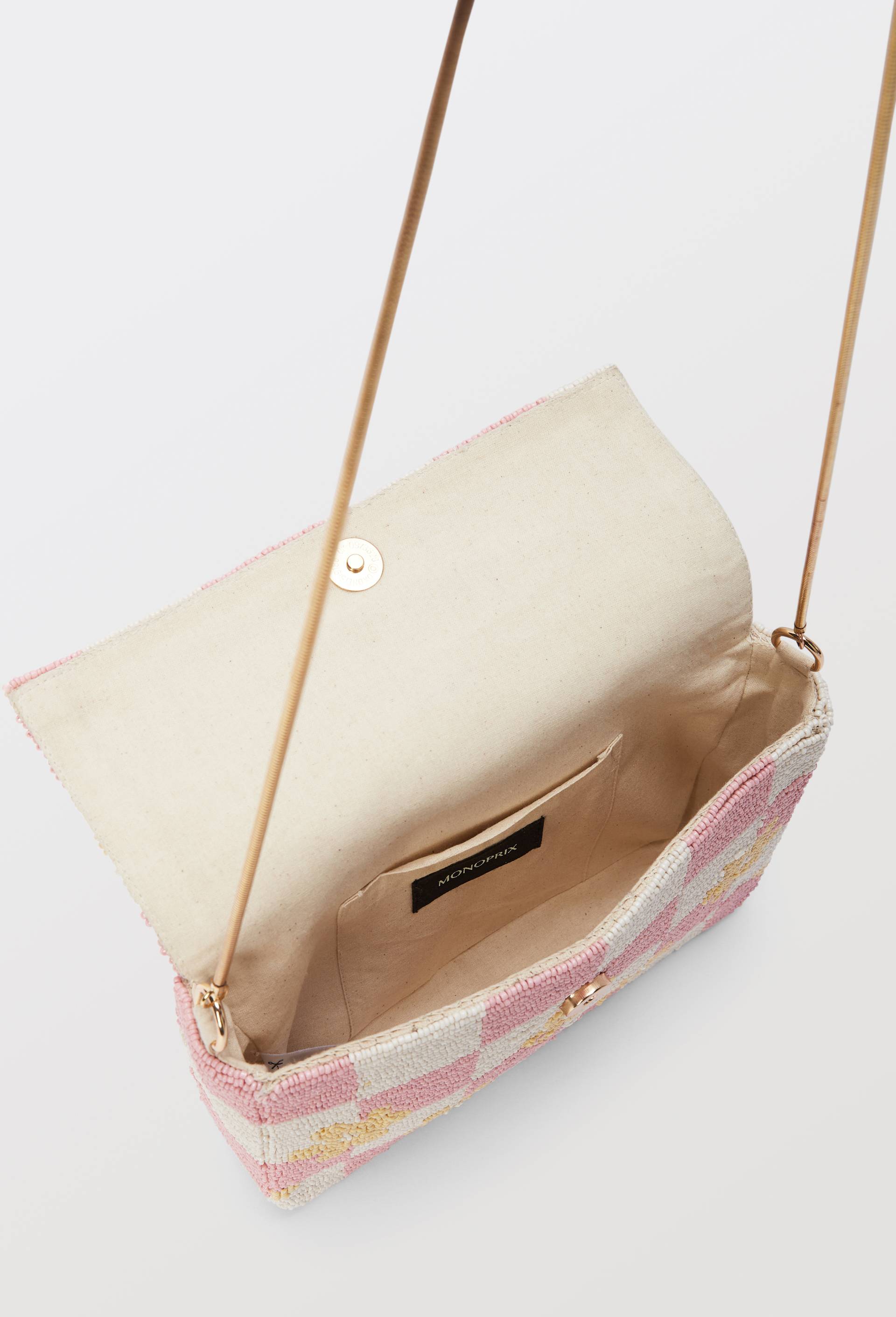 Sac port&eacute; travers perl&eacute;, Rose, large image number 2.0