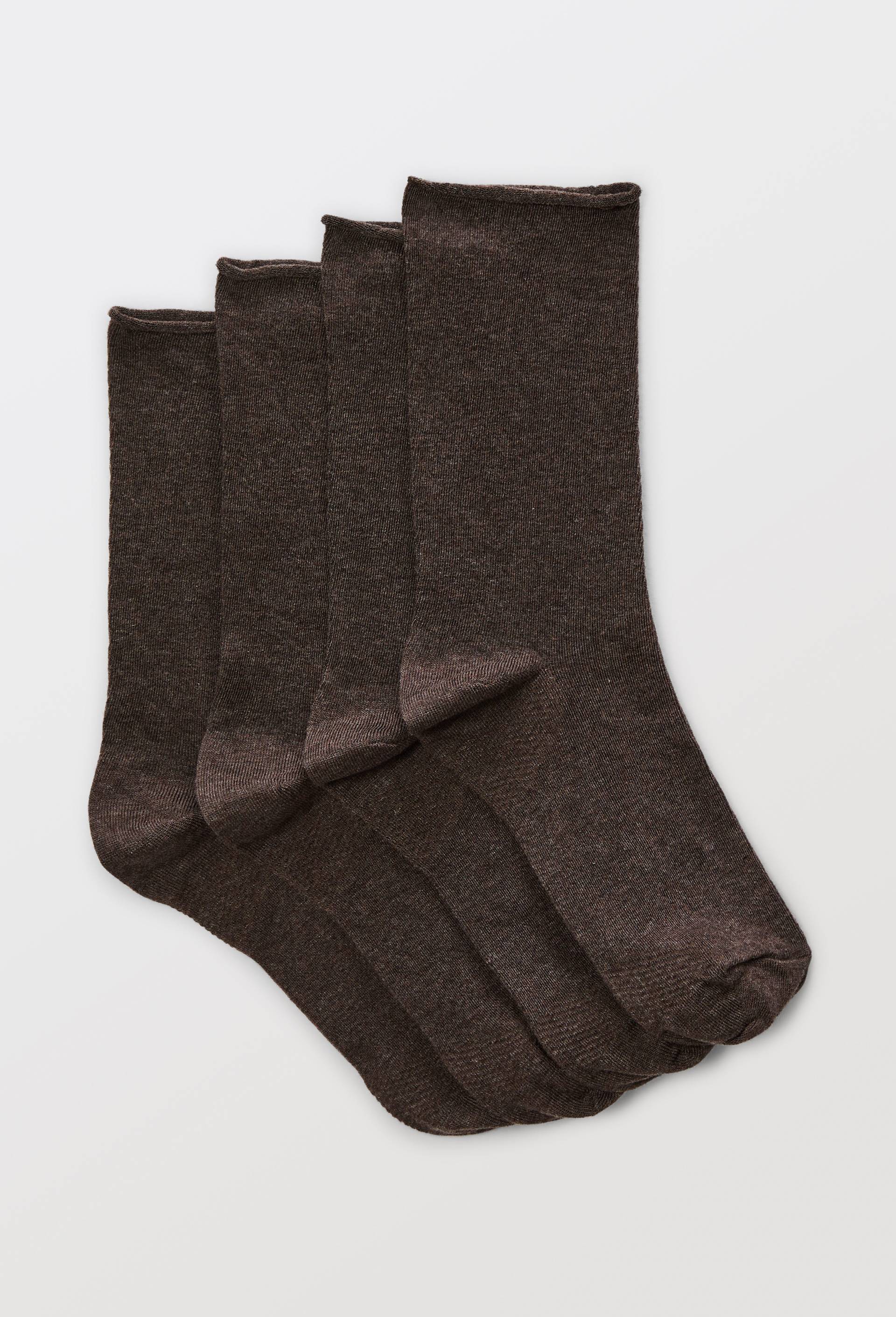 Lot de 2 paires de chaussettes en tencel, Beige clair, large image number 0