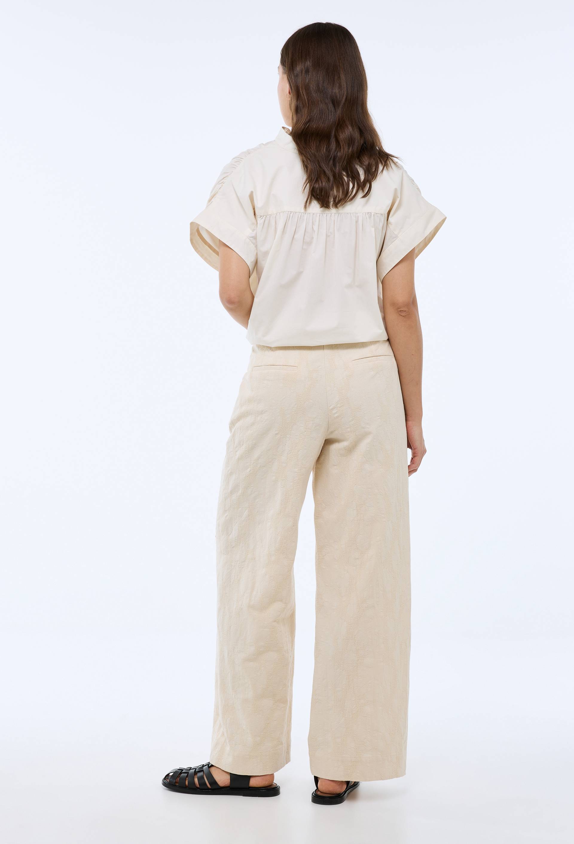 Pantalon large fantaisie, Beige clair, large image number 2.0