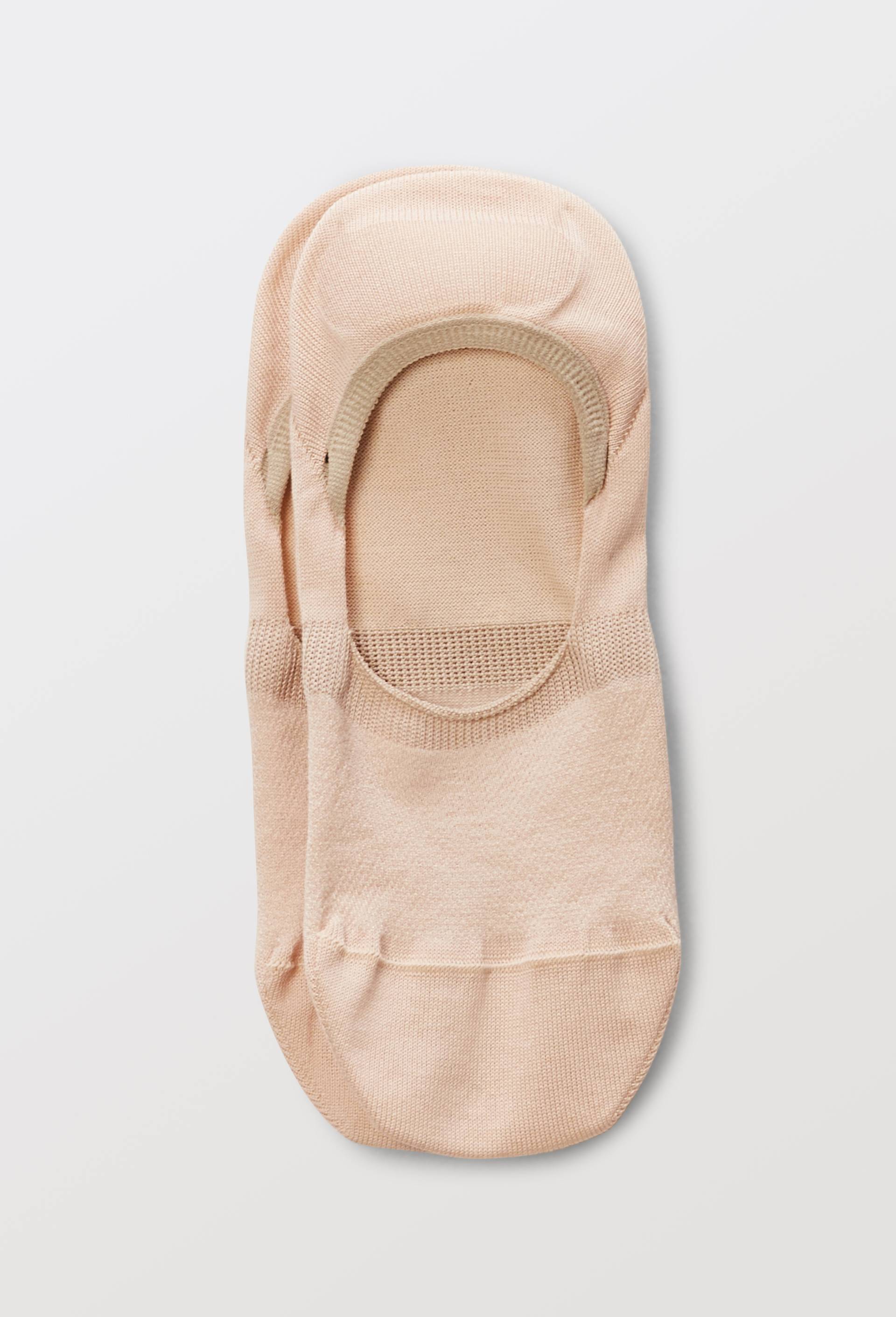 Lot de 2 paires de prot&egrave;ge-pied en fil d'&eacute;cosse, Rose clair, large image number 1