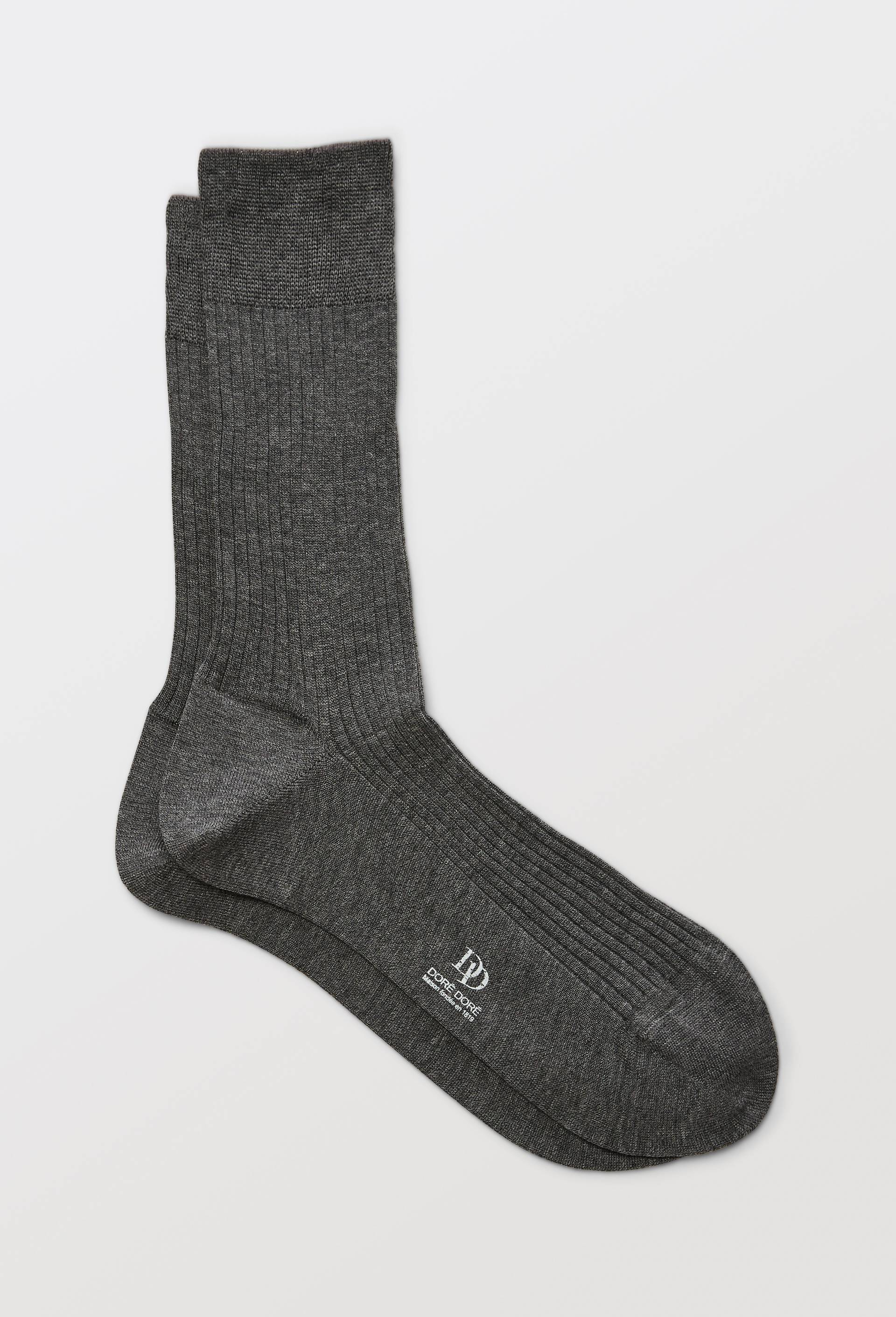 Paire de chaussettes en fil d'&eacute;cosse Dor&eacute; Dor&eacute;, Gris, large image number 0