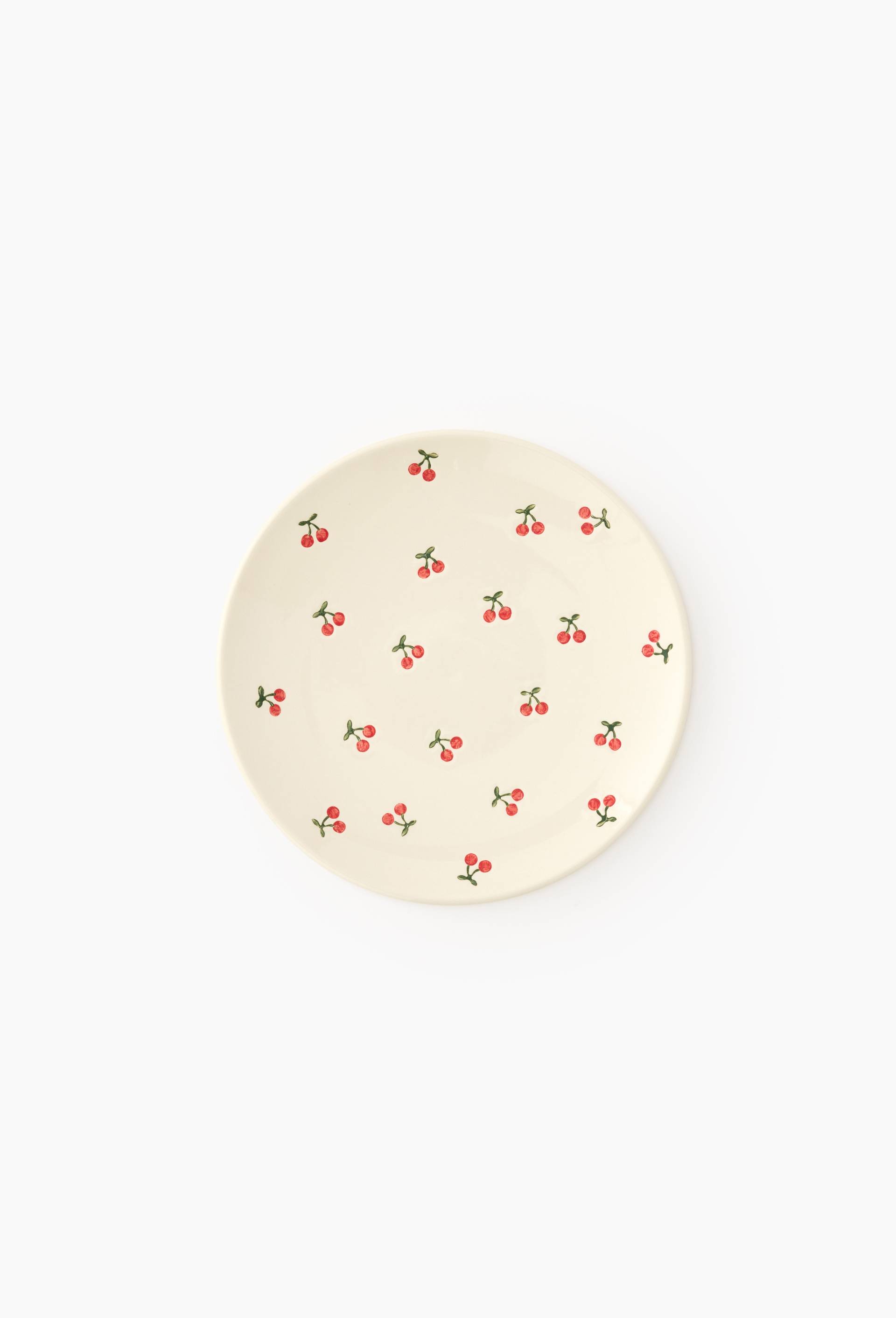 Assiette finition imprim&eacute;e, 20cm, Rouge, large image number 0.0