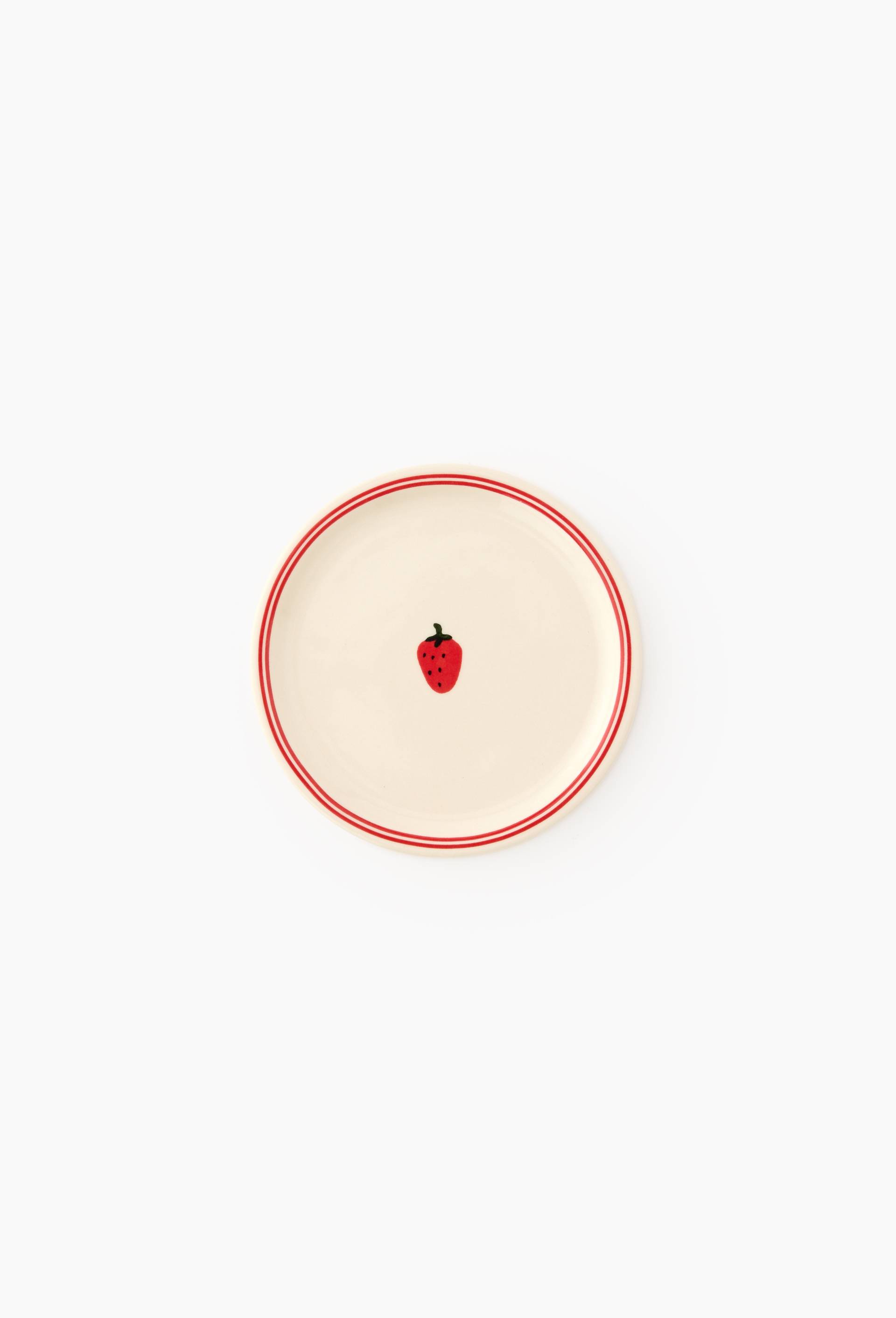 Assiette &agrave; pain finition imprim&eacute;e, 15cm, Rouge, large image number 0.0