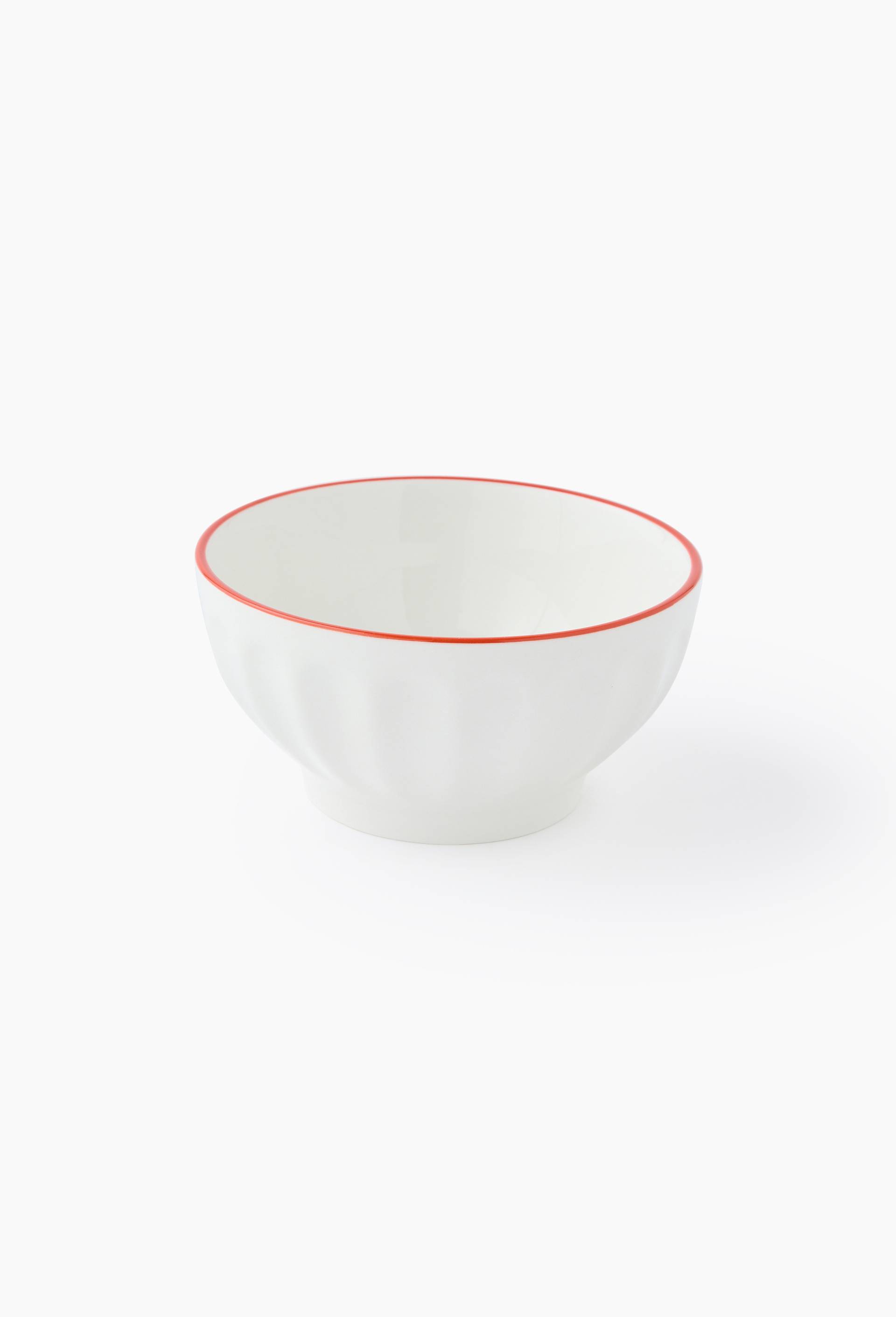 Bol finition liser&eacute;, 13cm, Rouge, large image number 0.0