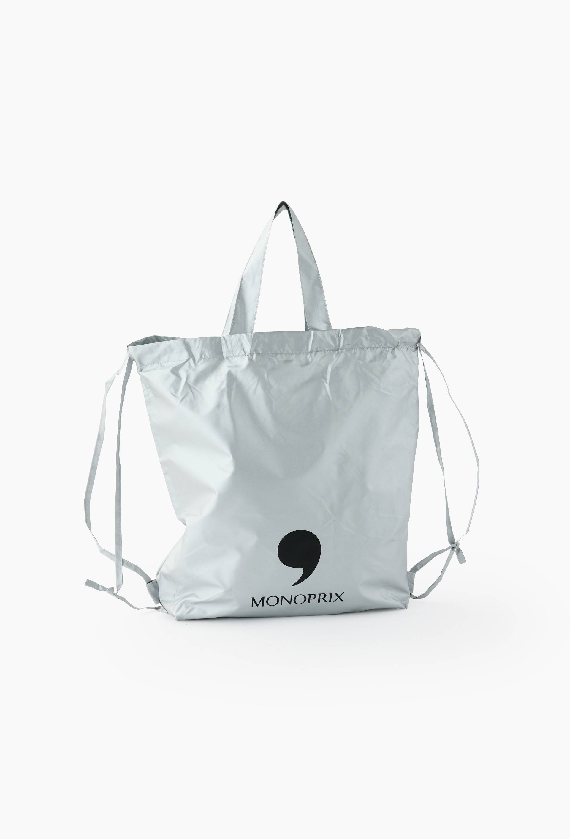 Sac &agrave; dos pliable argent, 52x12x45cm, polyester recycl&eacute;, Argent, large image number 0
