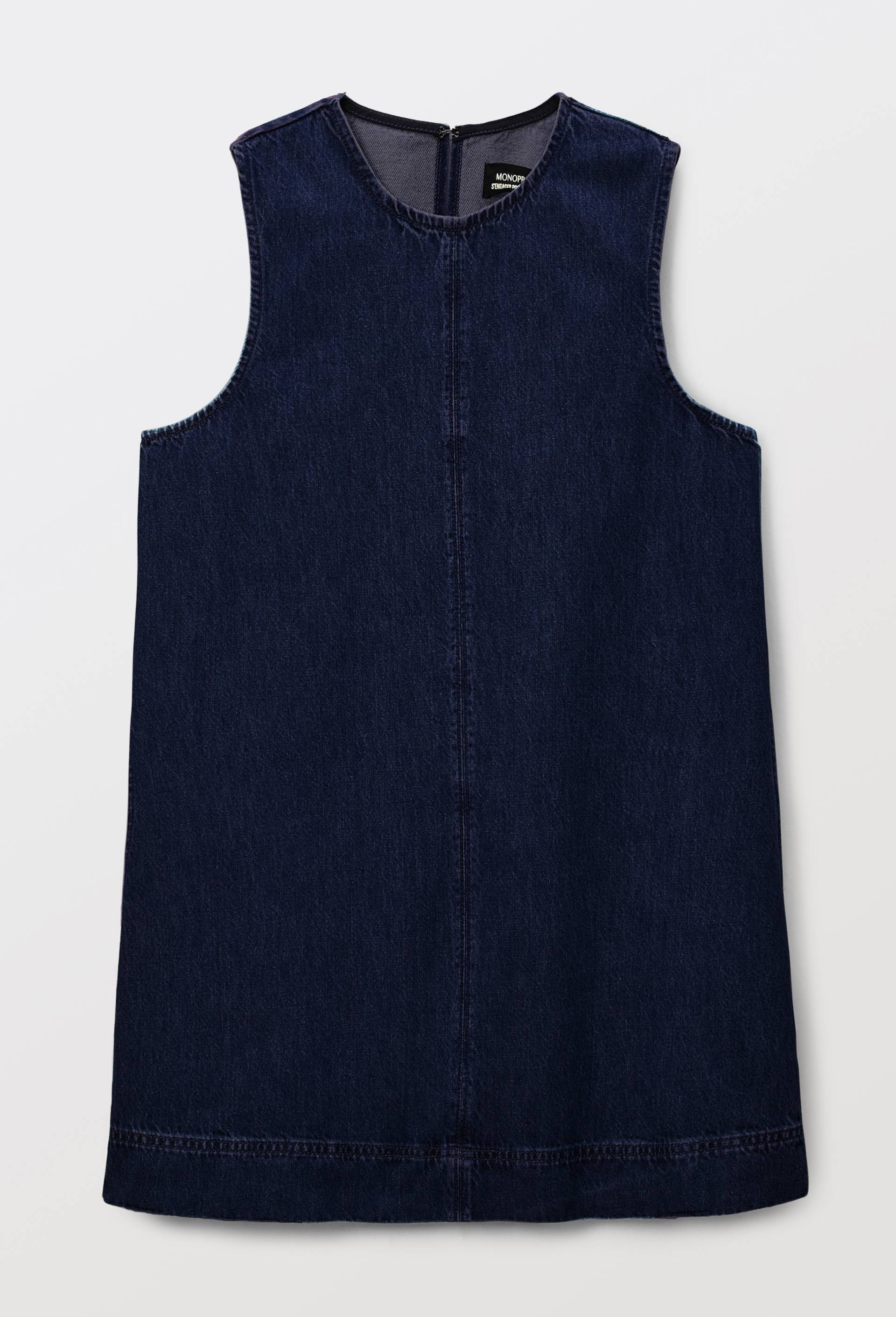 Robe courte en denim en coton BIO GOTS, Bleu fonc&eacute;, large image number 2.0