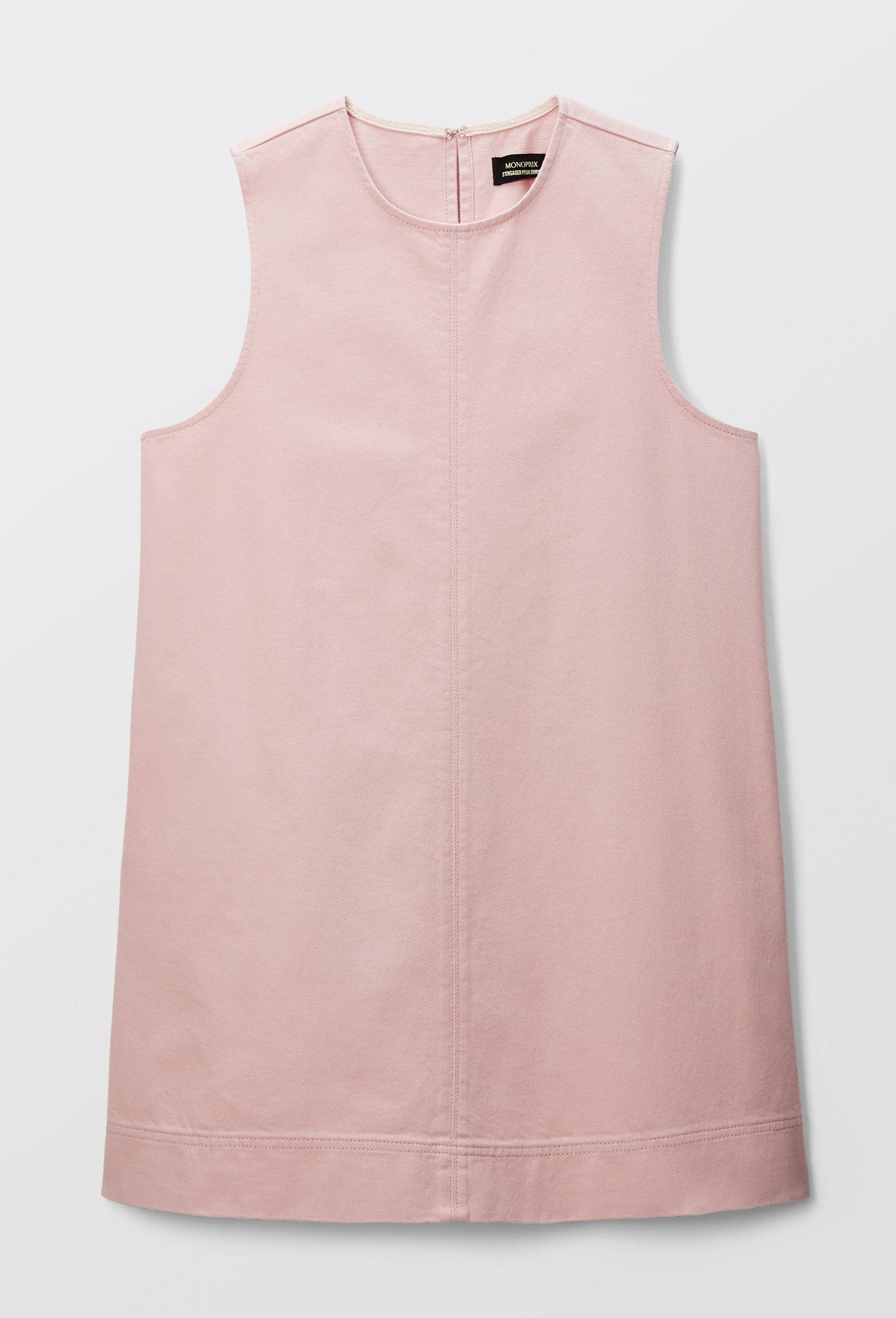 Robe courte en denim en coton BIO GOTS, Rose, large image number 4.0