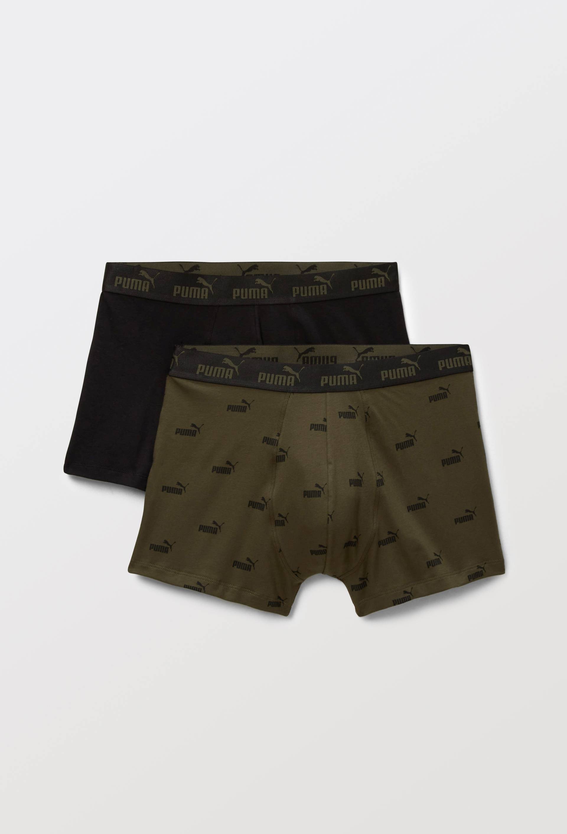 Lot de 2 boxers en coton PUMA, Vert fonc&eacute;, swatch image