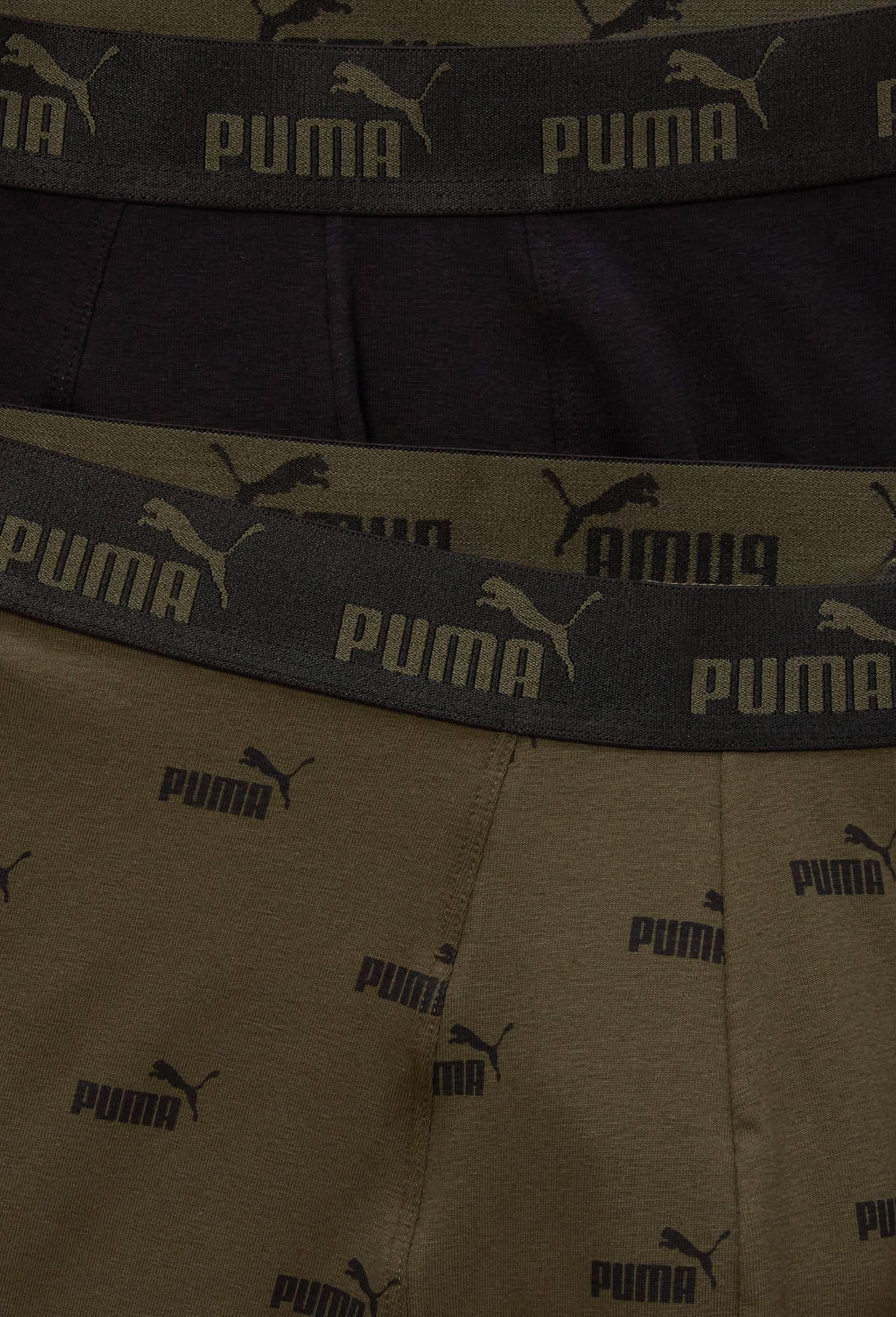 Lot de 2 boxers en coton PUMA, Vert fonc&eacute;, large image number 1.0