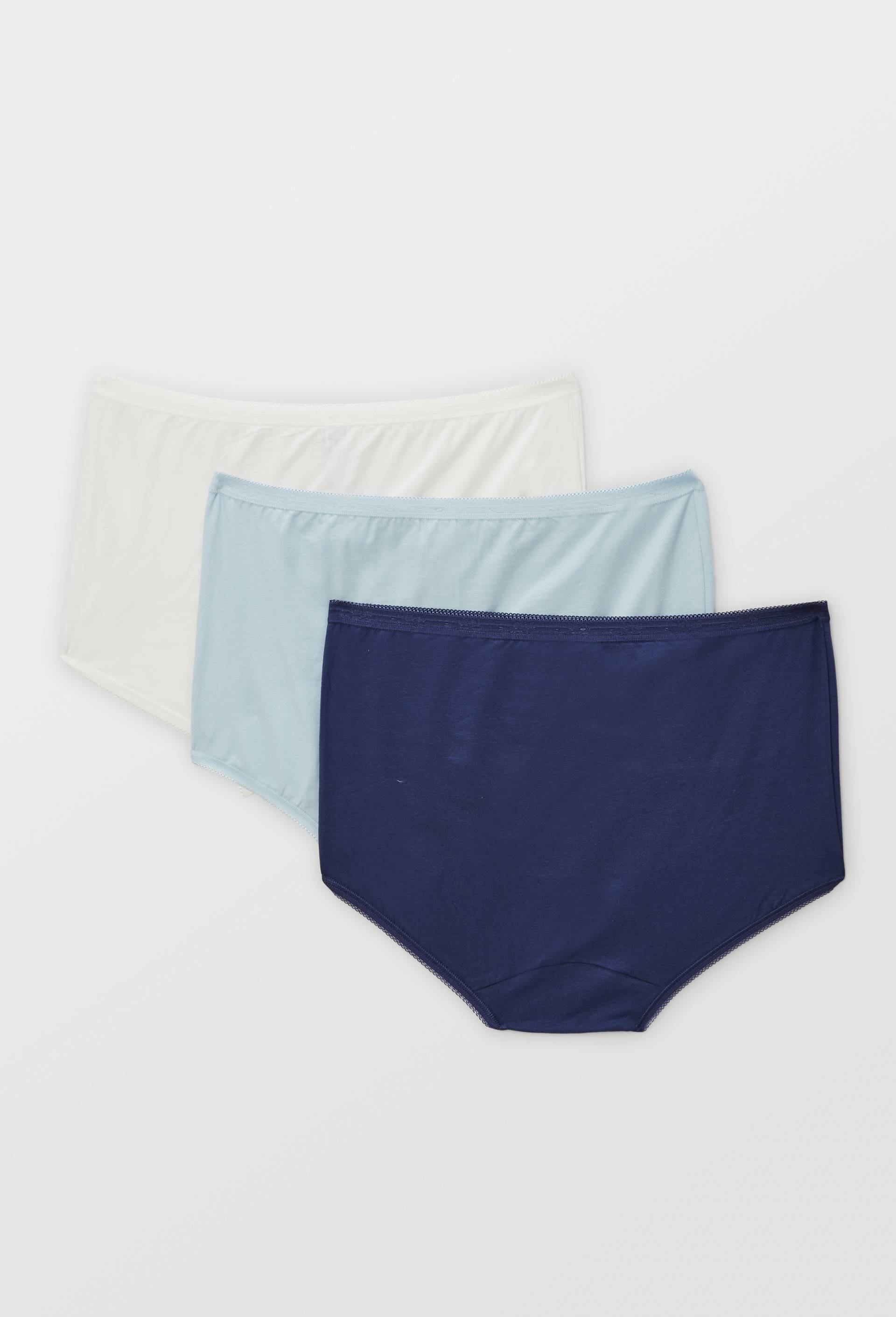 Lot de 3 culottes midi en coton Sloggi, Bleu clair, large image number 1