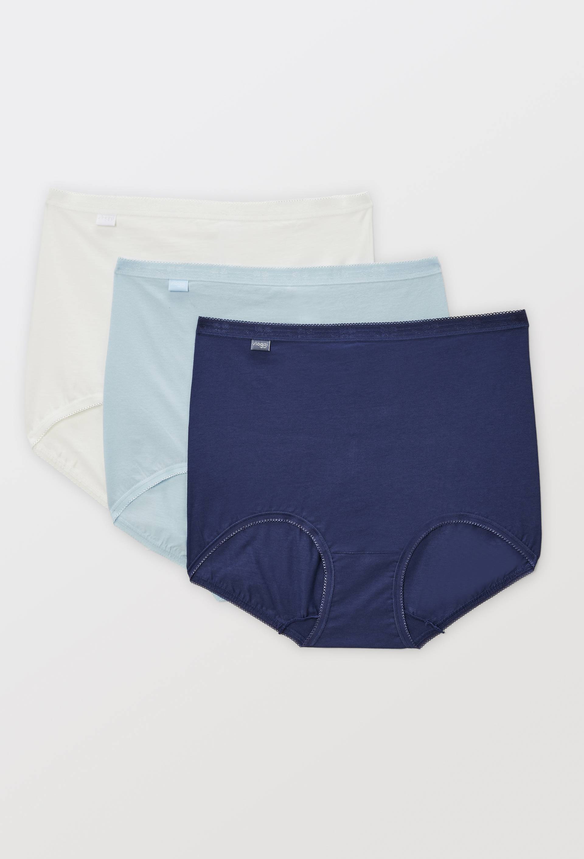 Lot de 3 culottes maxi en coton Sloggi, Bleu clair, large image number 0