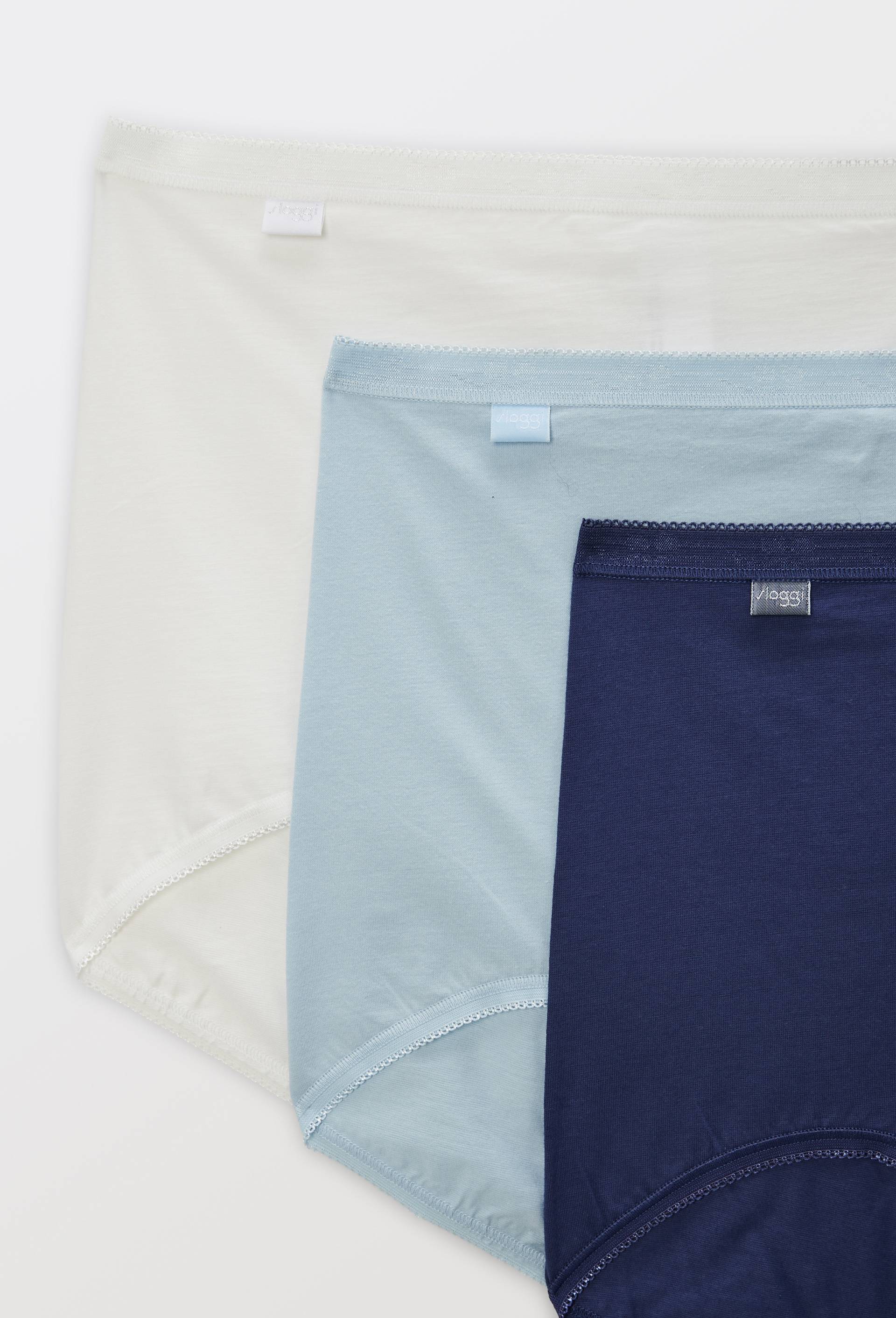 Lot de 3 culottes maxi en coton Sloggi, Bleu clair, large image number 2