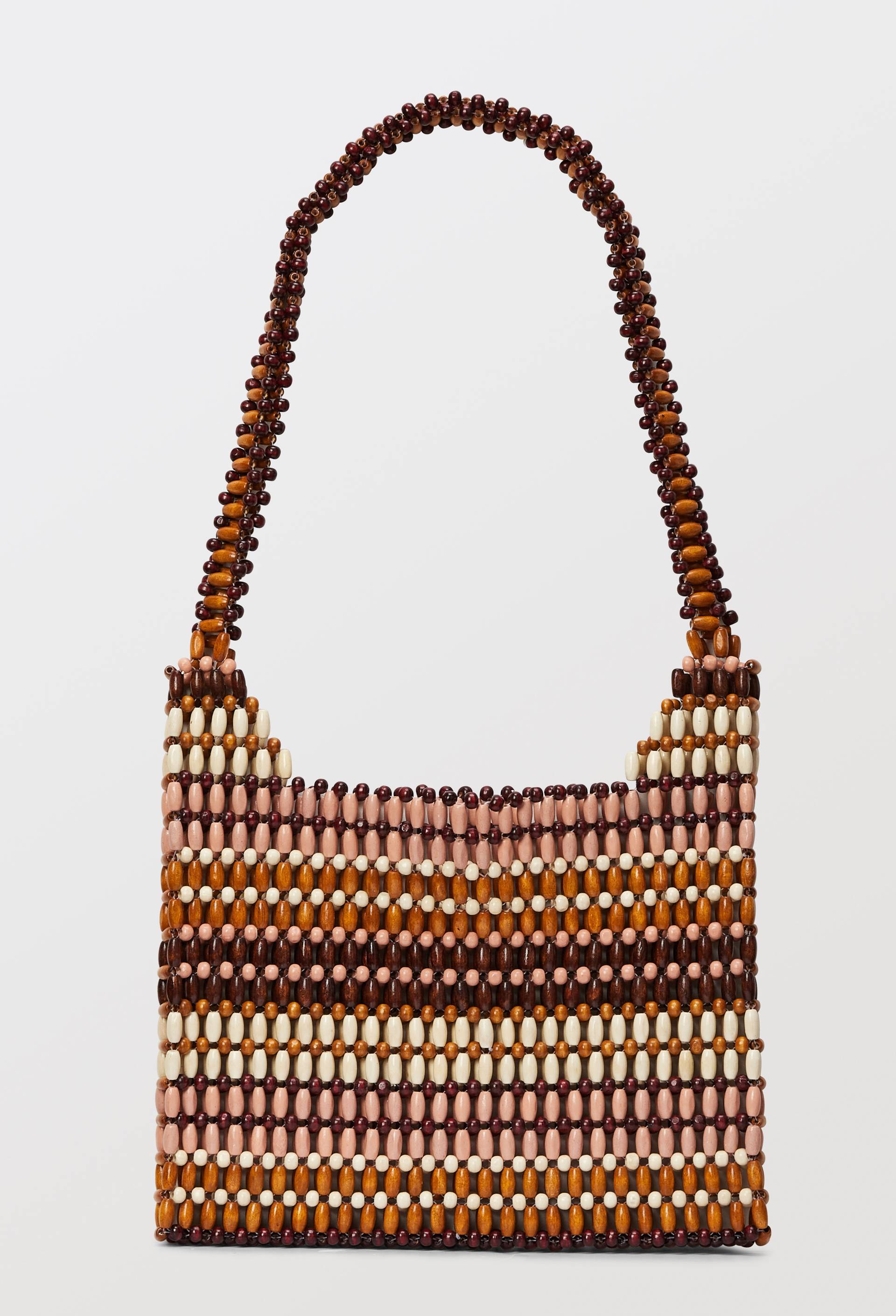 Sac en perles, Beige, large image number 1