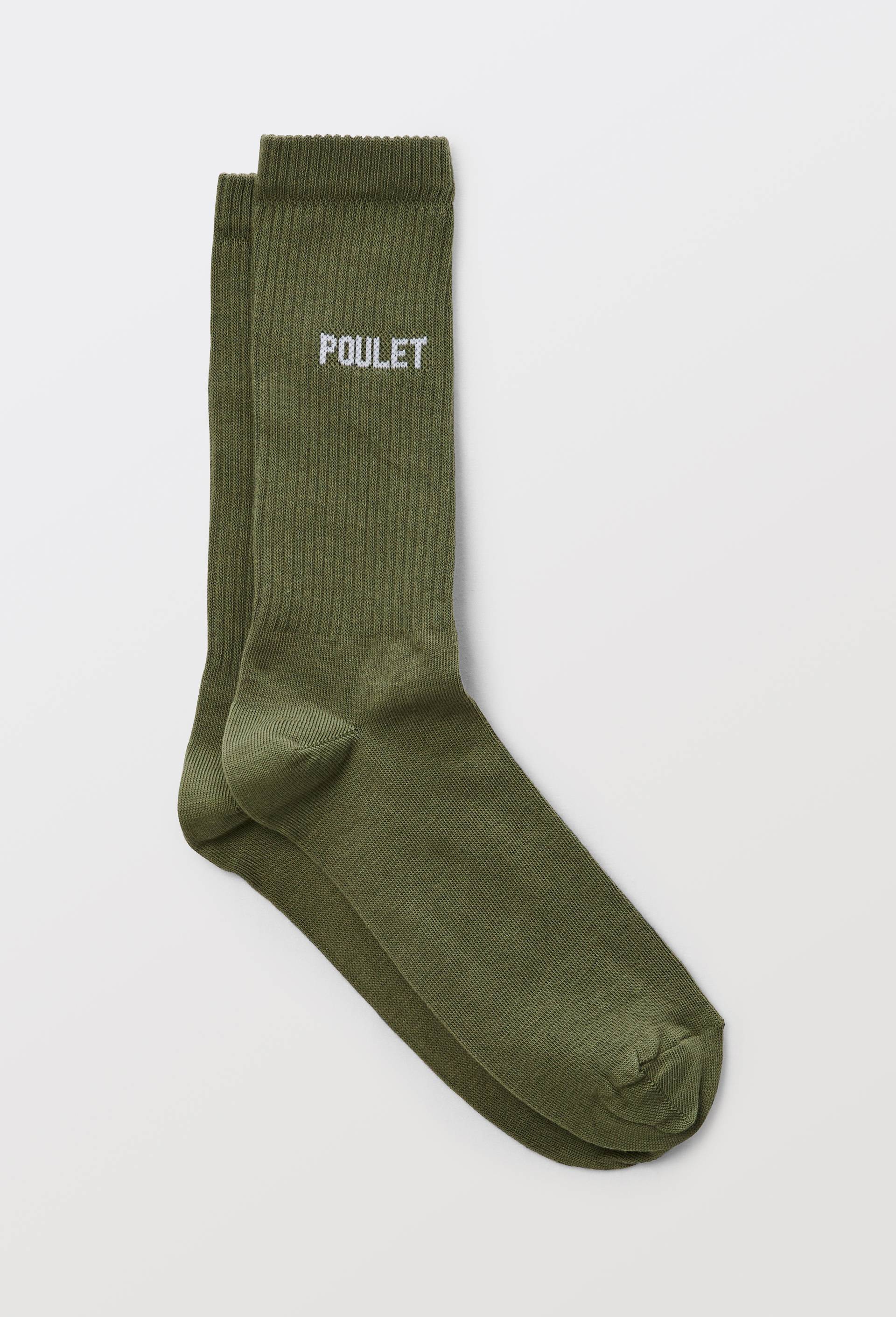 Chausettes en coton à texte Poulet"" - FELICIE AUSSI - Modalova