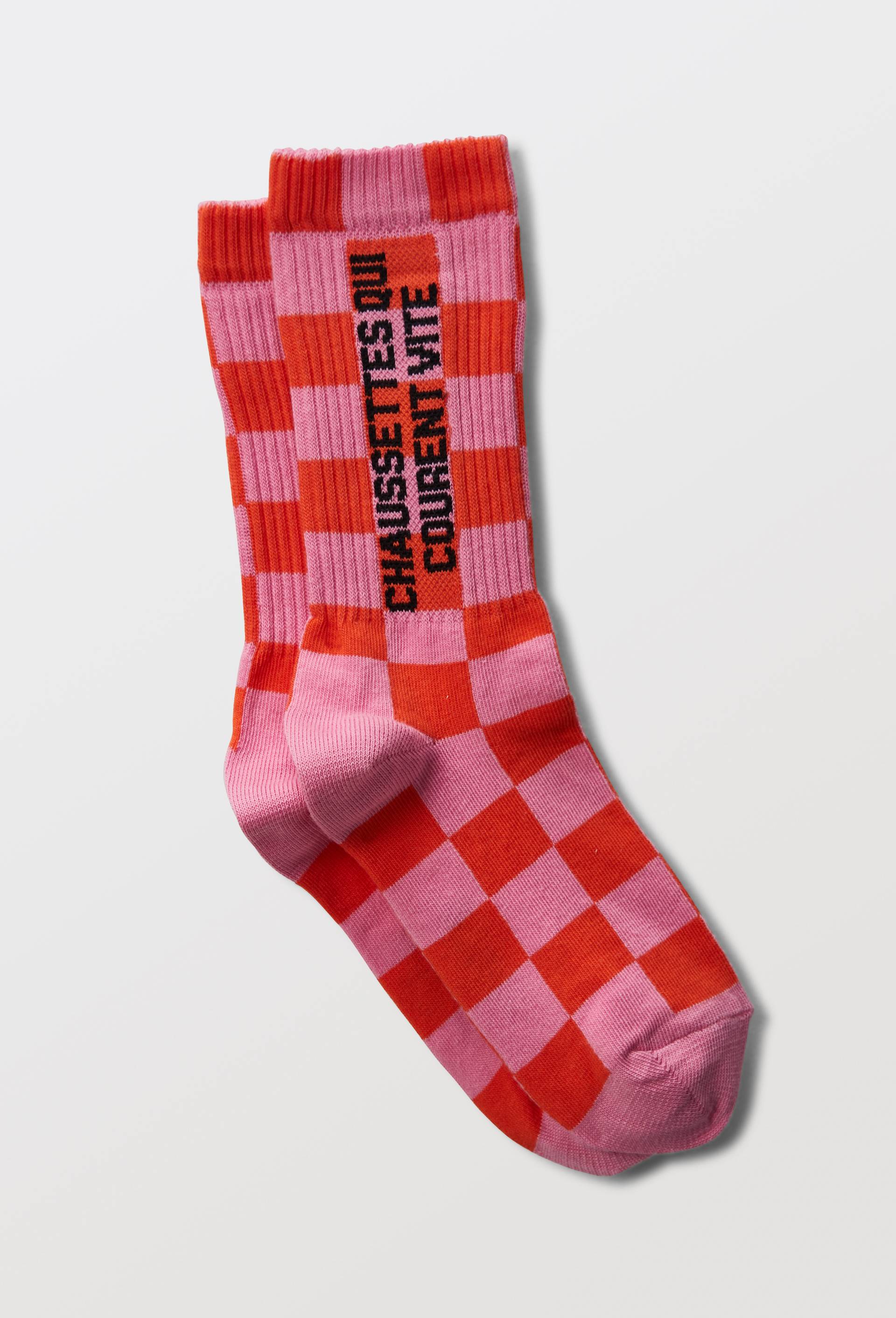 Paire de chaussettes en coton F&eacute;licie Aussi, Rose, large image number 0