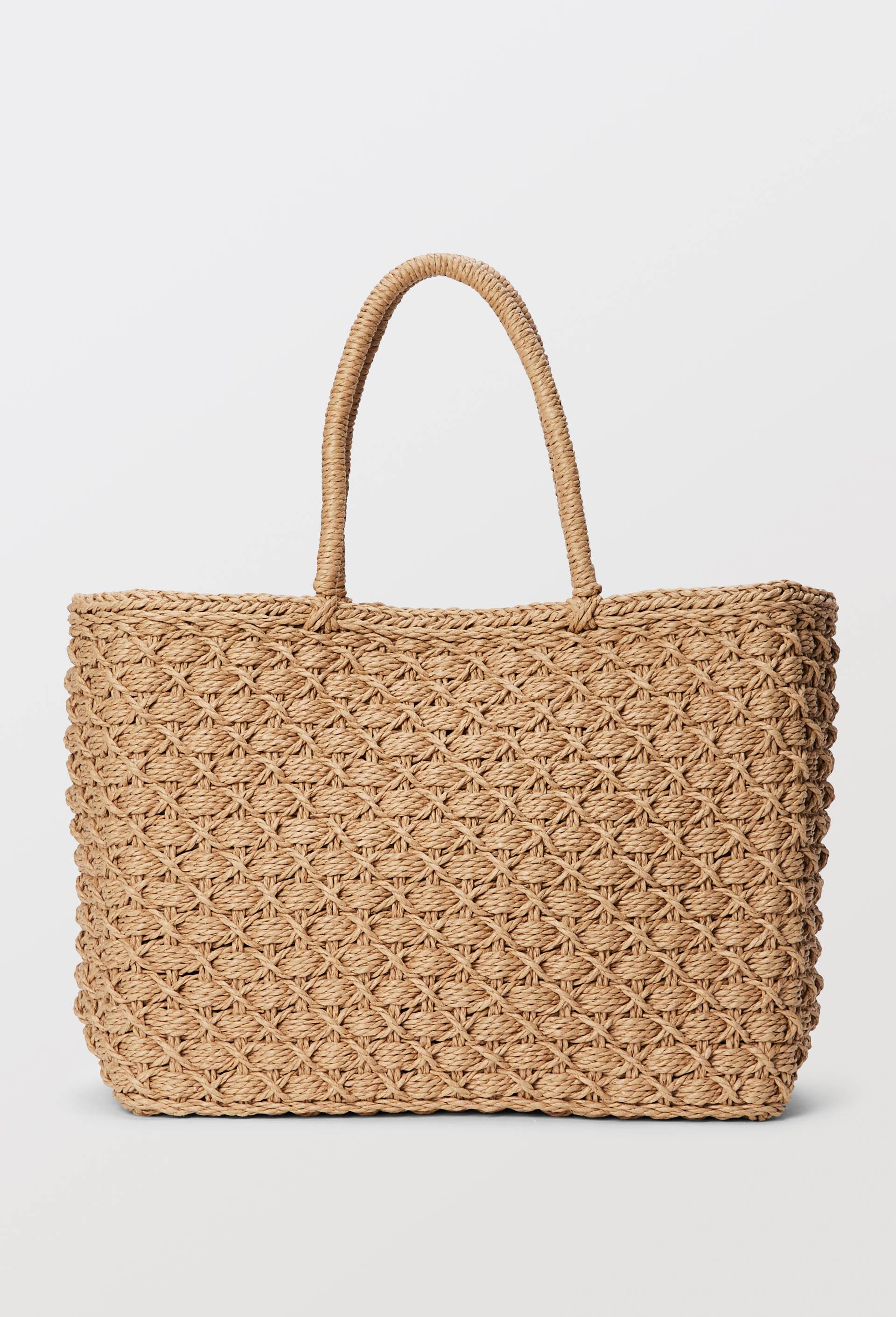 Panier en paille papier, Beige clair, large image number 2.0