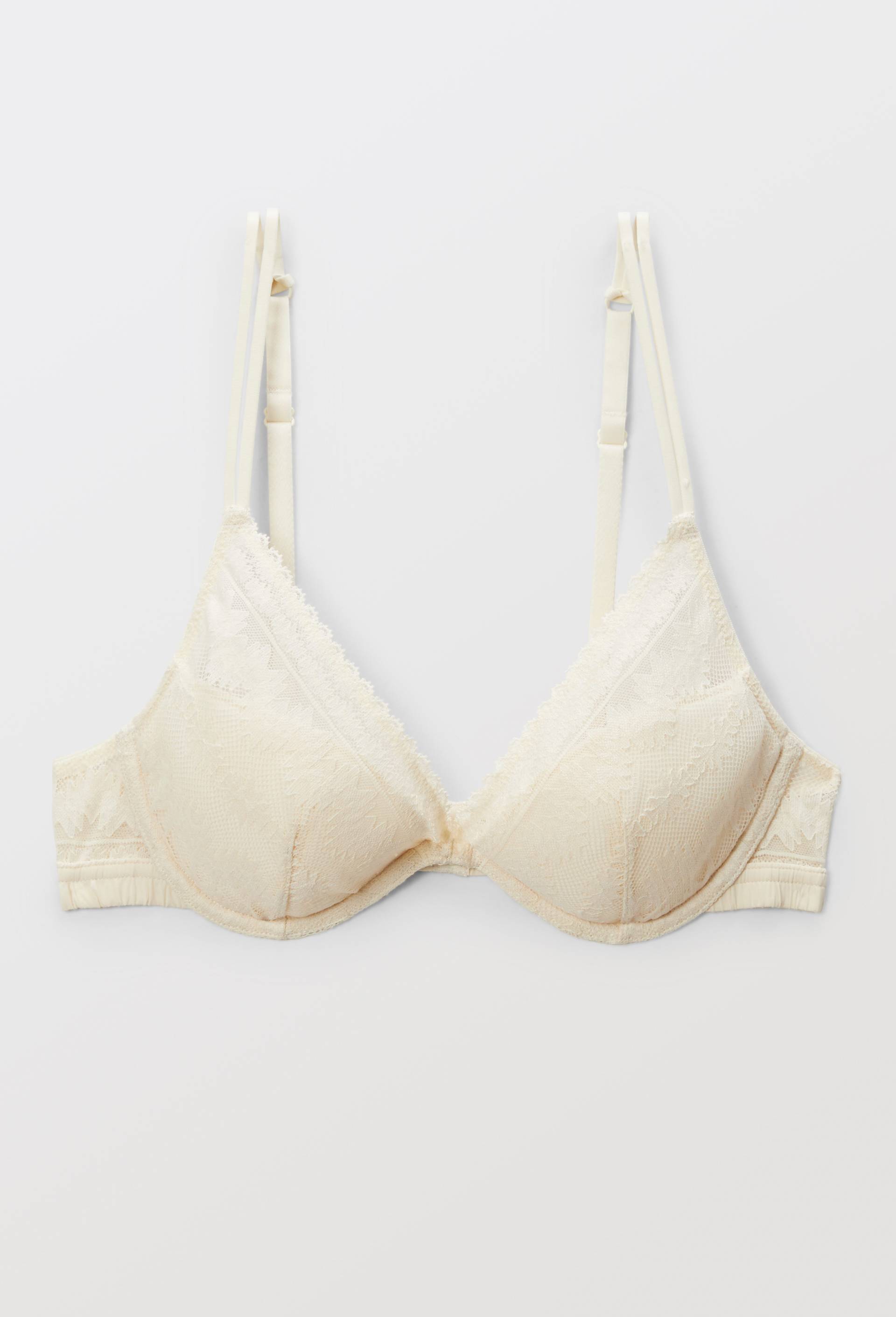 Soutien-gorge corbeille padd&eacute; IMANY en dentelle, Beige clair, large image number 2