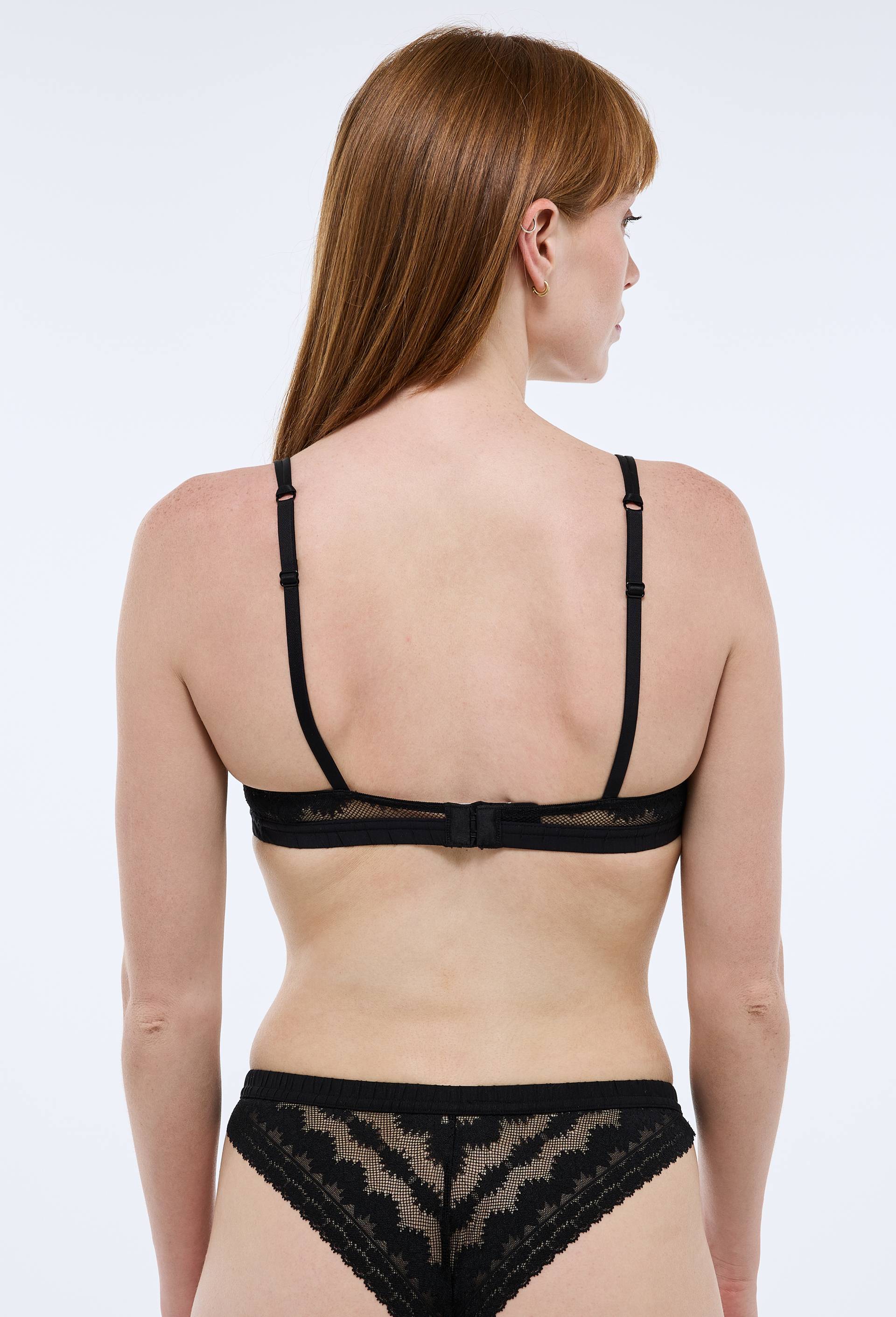 Soutien-gorge corbeille balconnet IMANY en dentelle, Noir, large image number 1