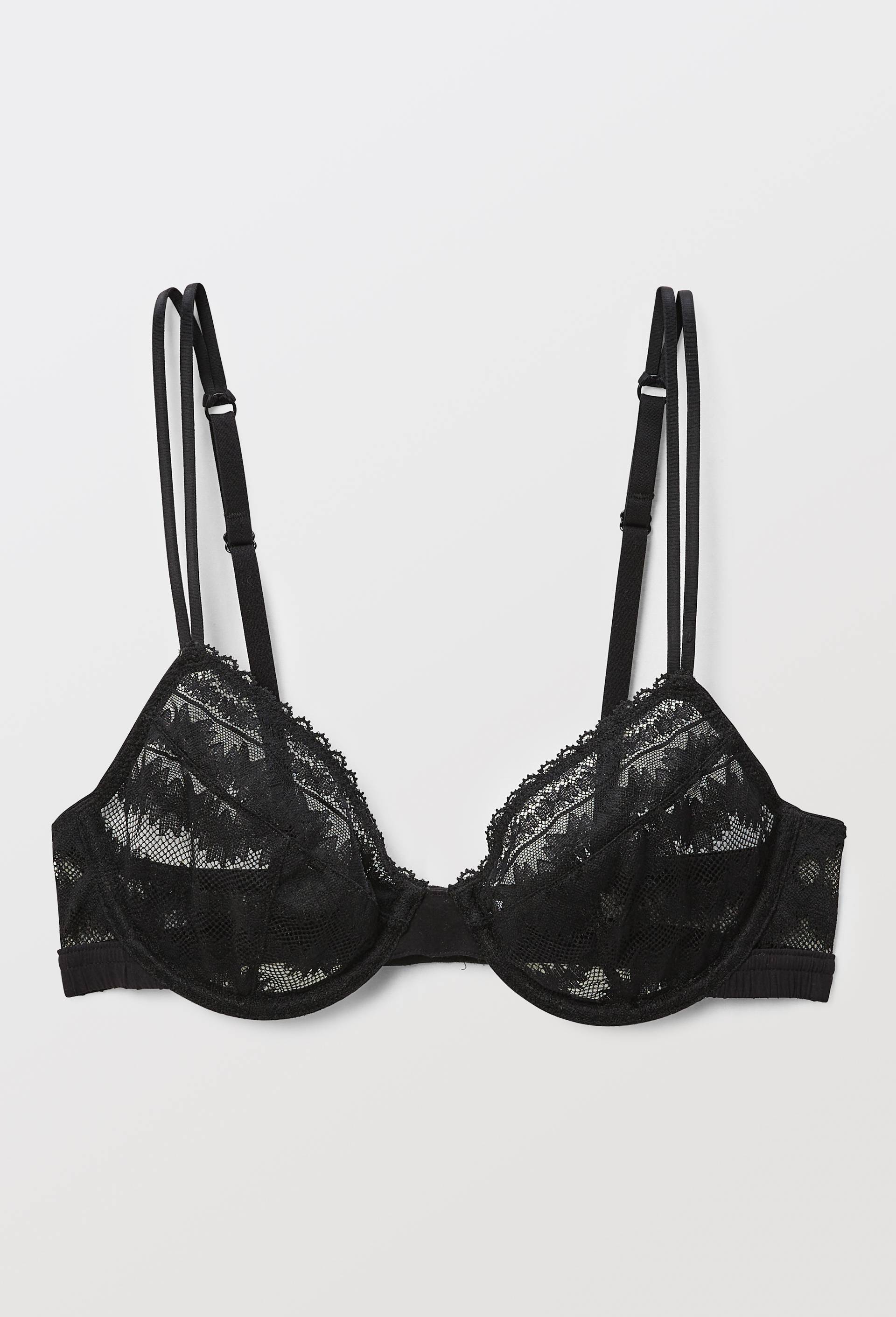 Soutien-gorge corbeille balconnet IMANY en dentelle, Noir, large image number 2