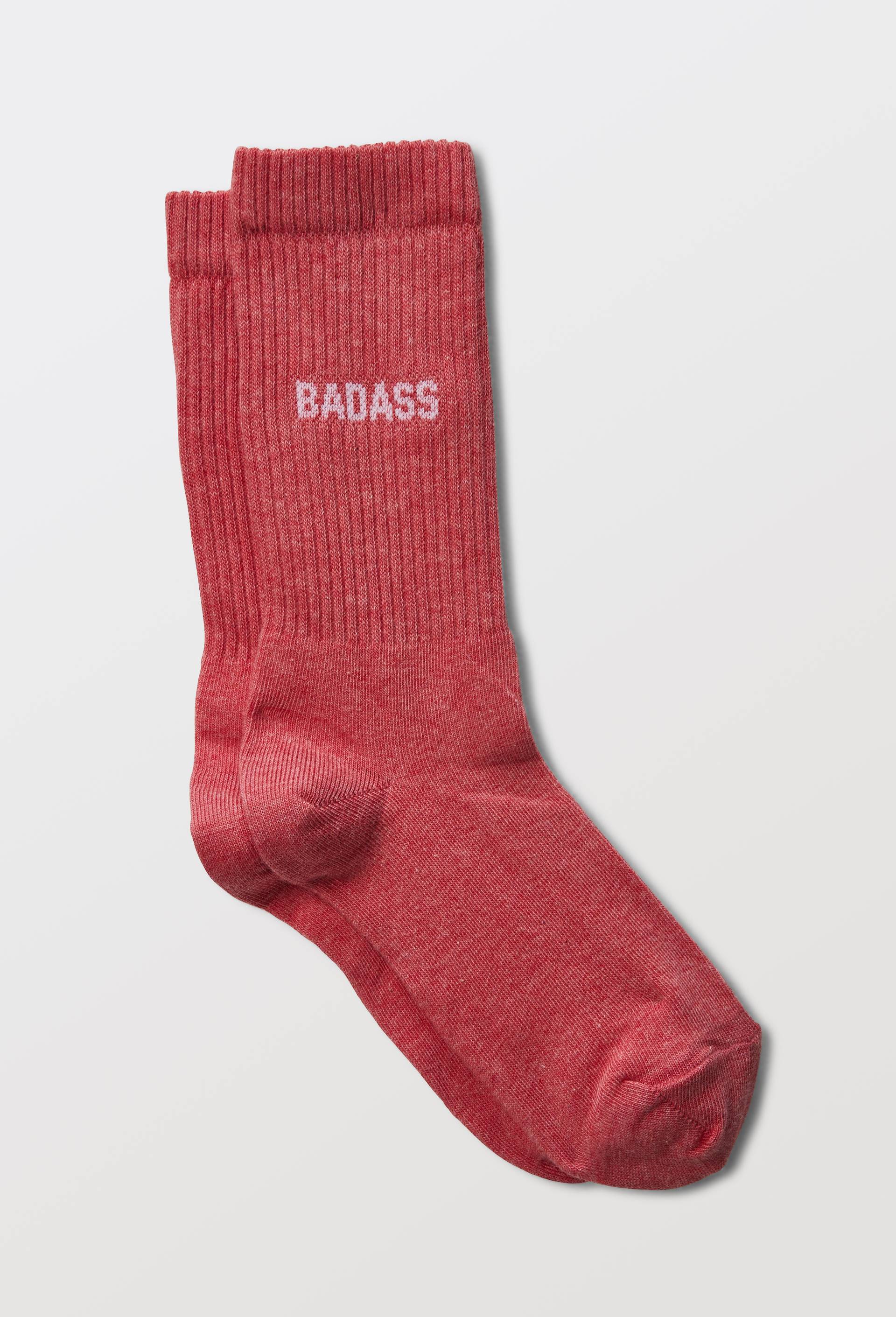 Paire de chaussettes &agrave; message FELICIE AUSSI, Rose, large image number 0.0