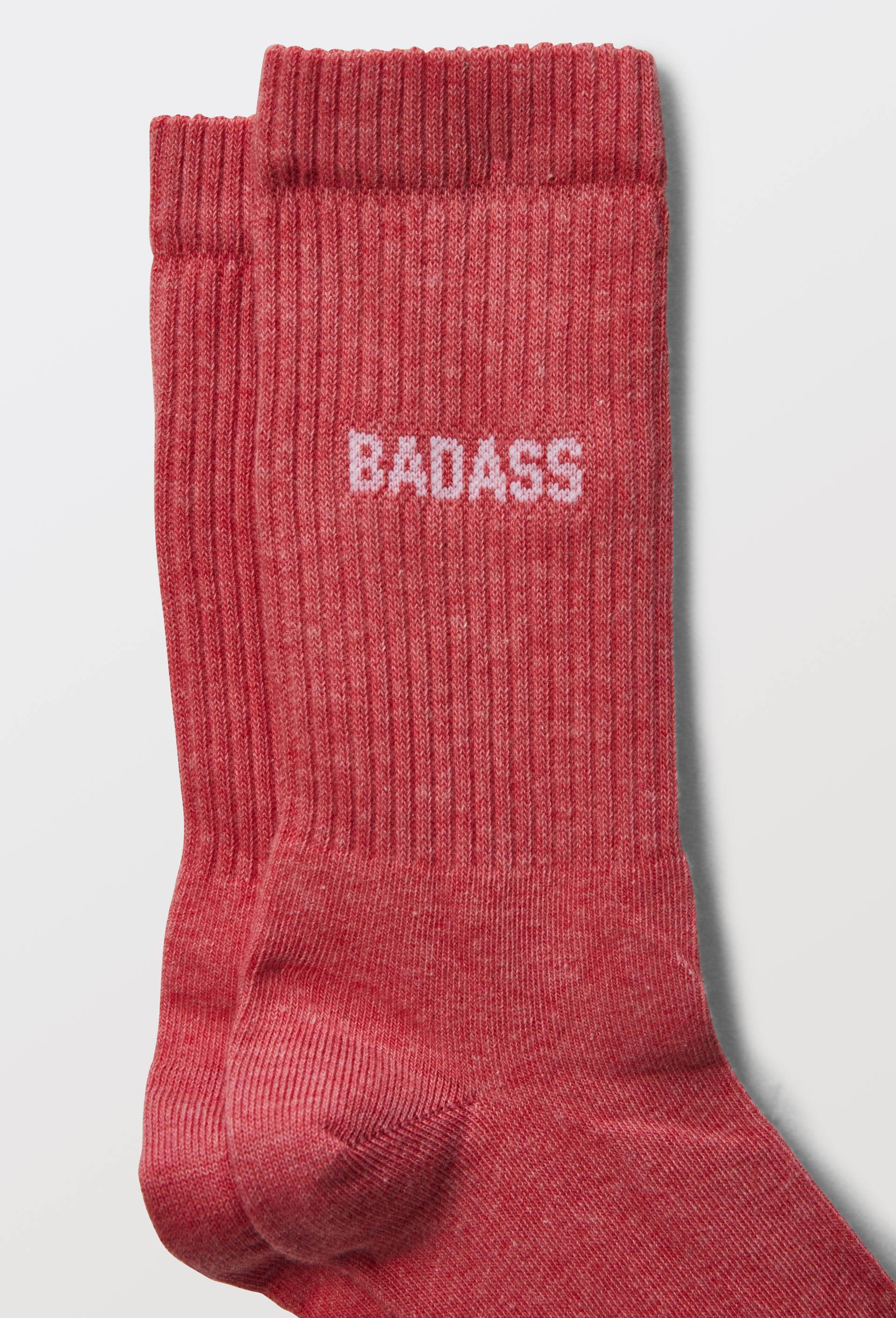 Paire de chaussettes &agrave; message FELICIE AUSSI, Rose, large image number 1