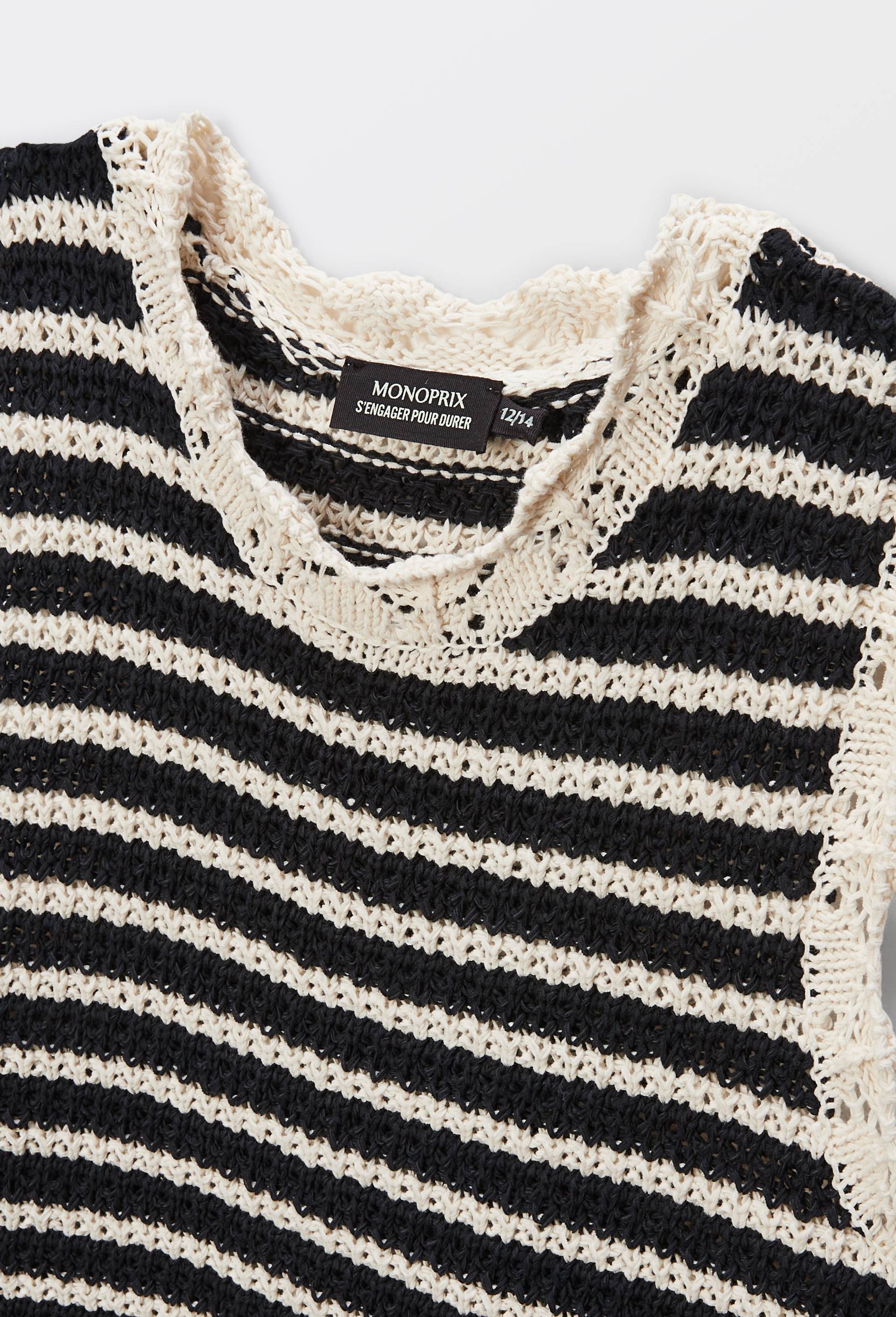 Robe droite en crochet, Beige clair, large image number 5.0