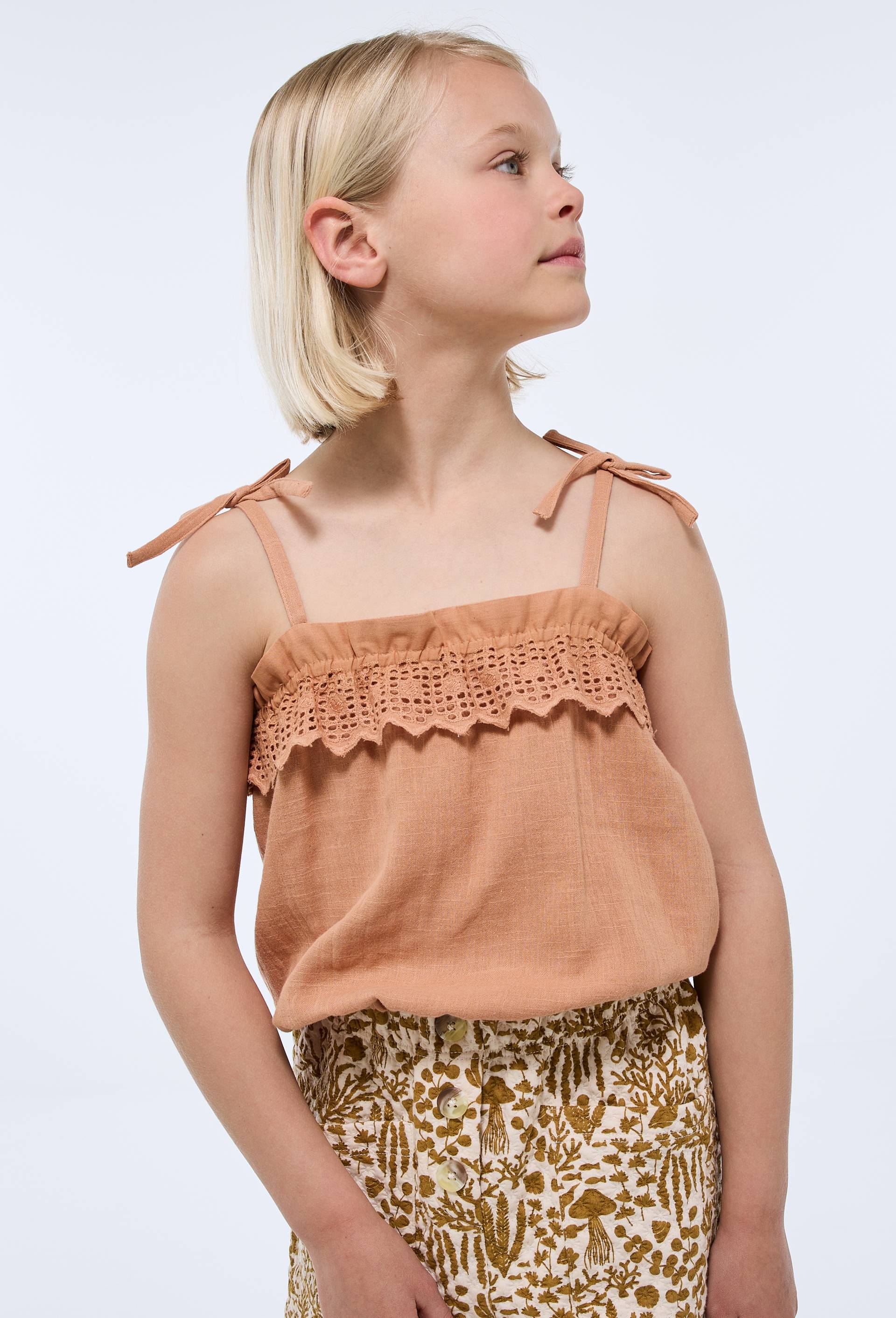 Top en gaze de coton, Jaune clair, large image number 0.0