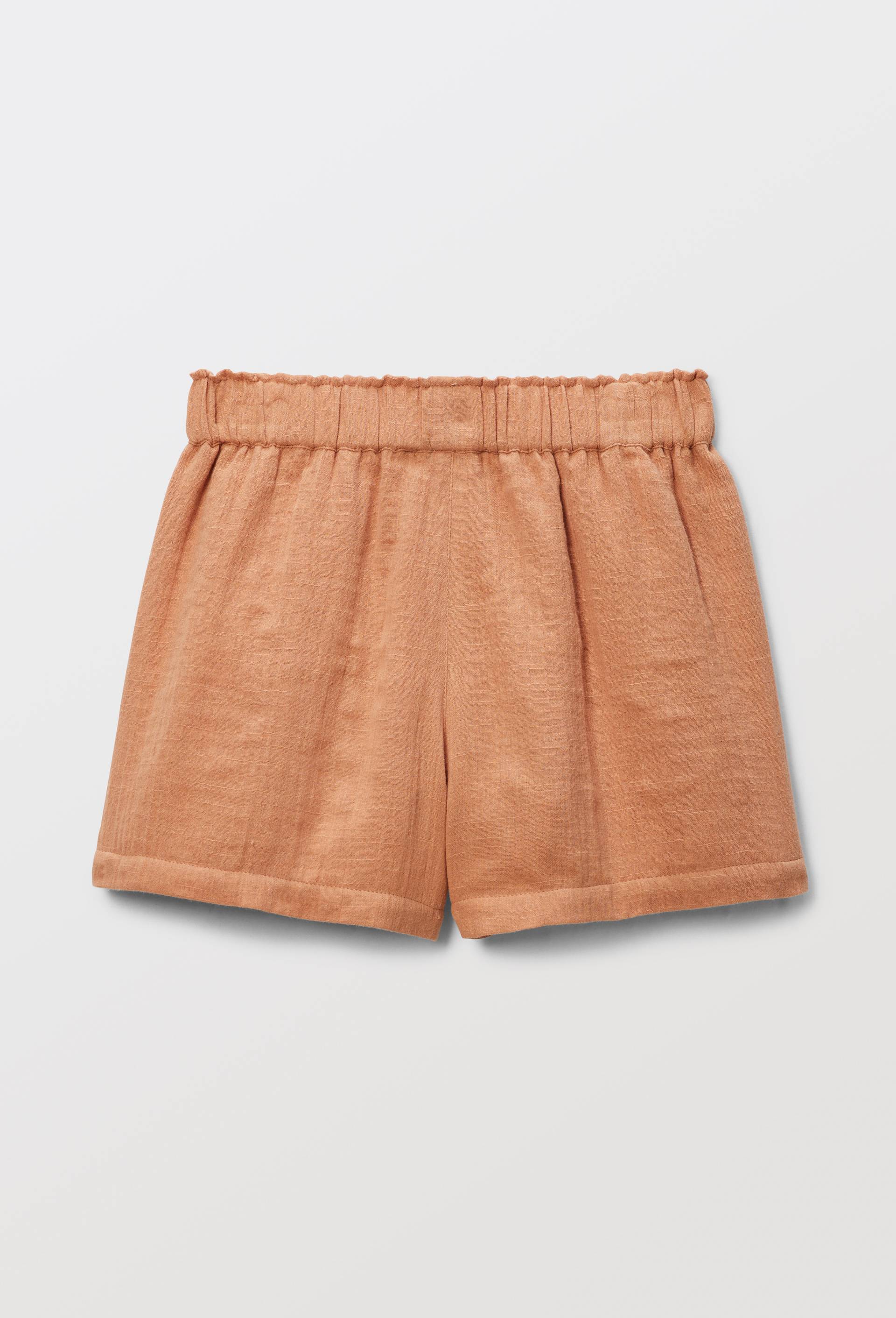 Short en gaze de coton, Jaune clair, large image number 4