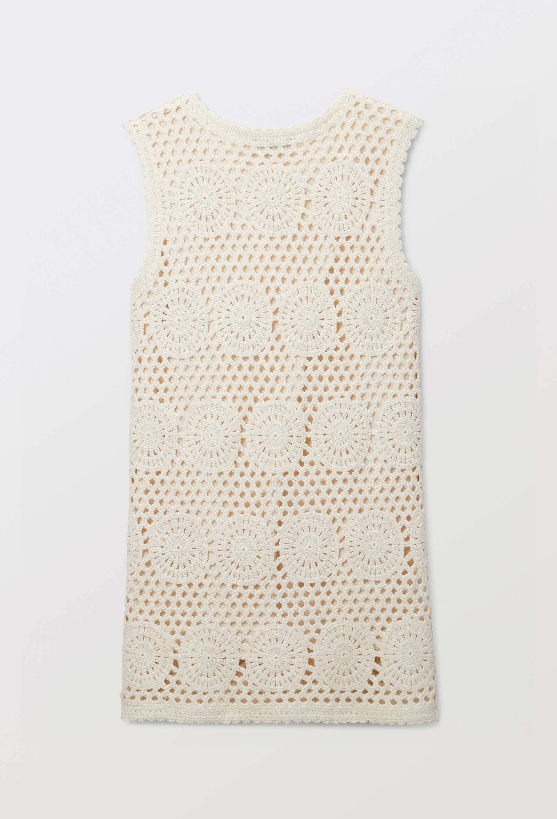Robe droite en crochet, Beige clair, large image number 2