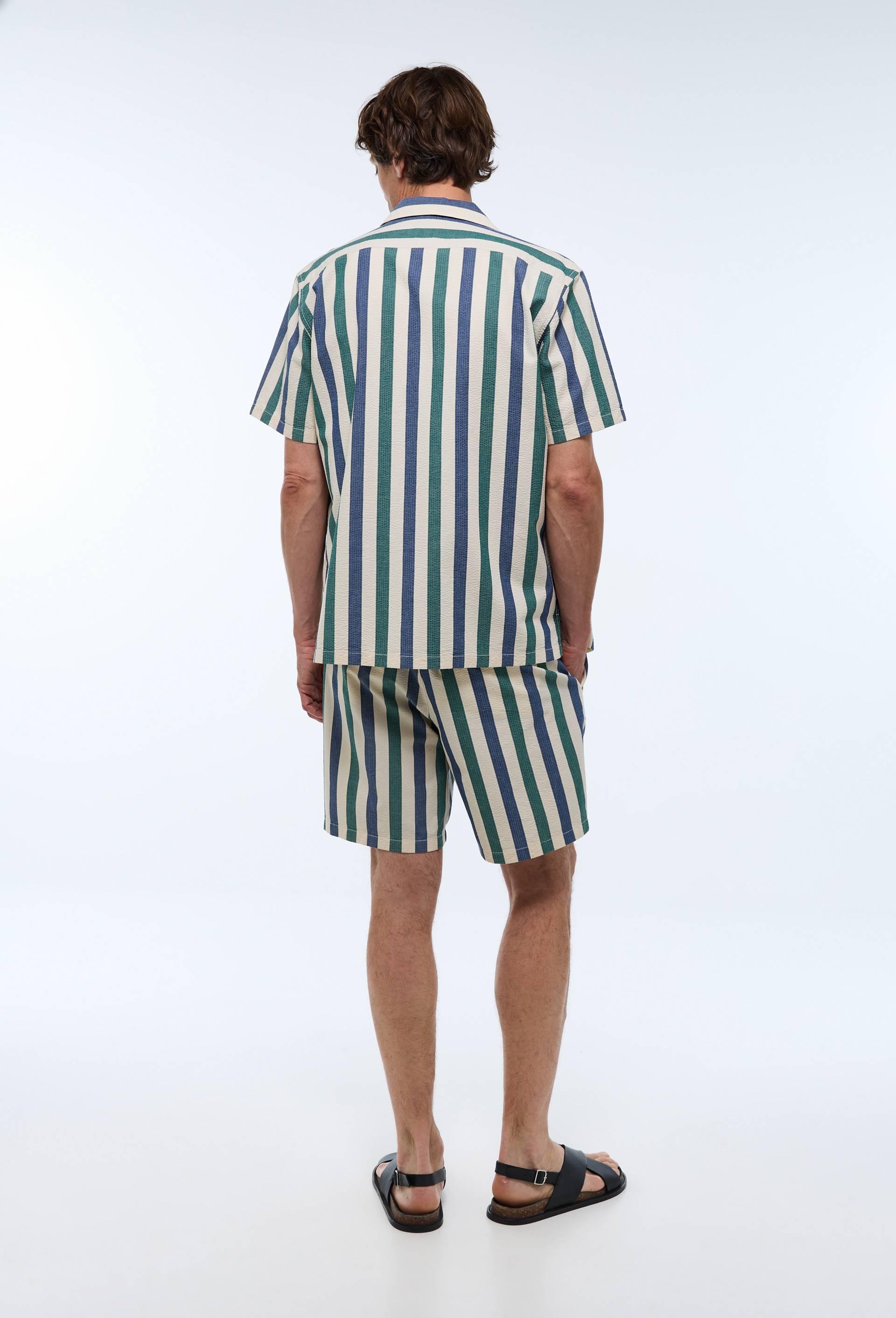 Chemise manches courtes en coton BIO GOTS, Ecru, large image number 4