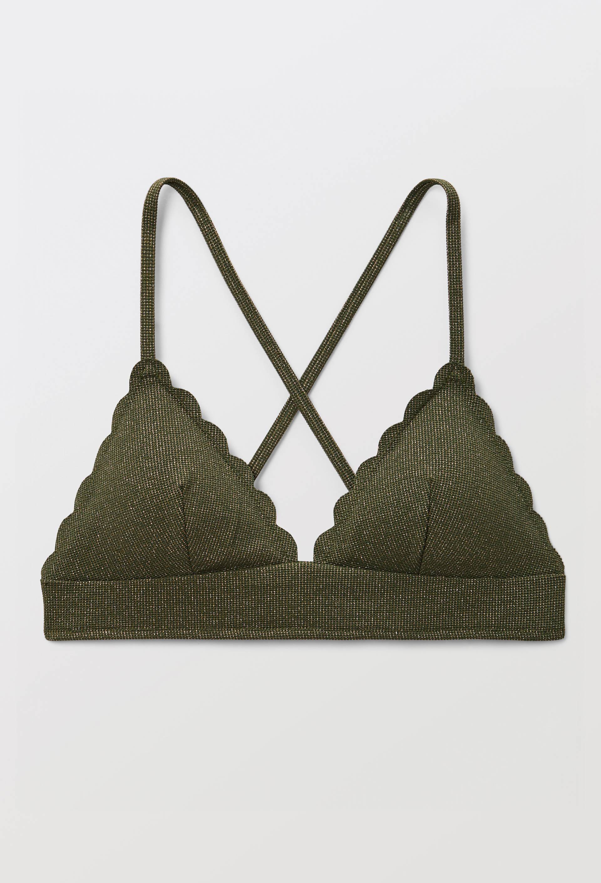 Haut de maillot de bain CONSTANCE, Vert fonc&eacute;, large image number 2