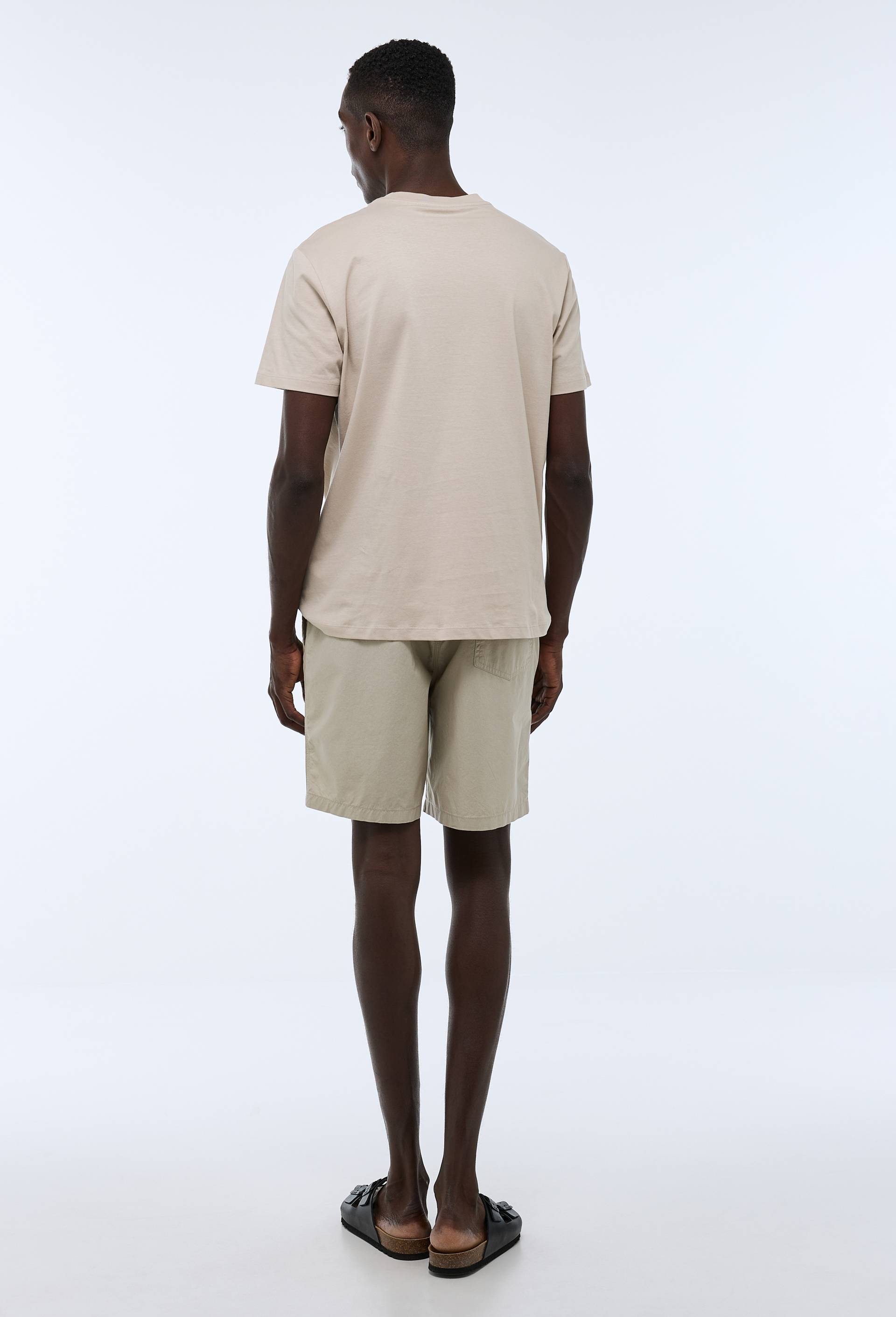Short en popeline de coton BIO GOTS, Beige clair, large image number 1.0