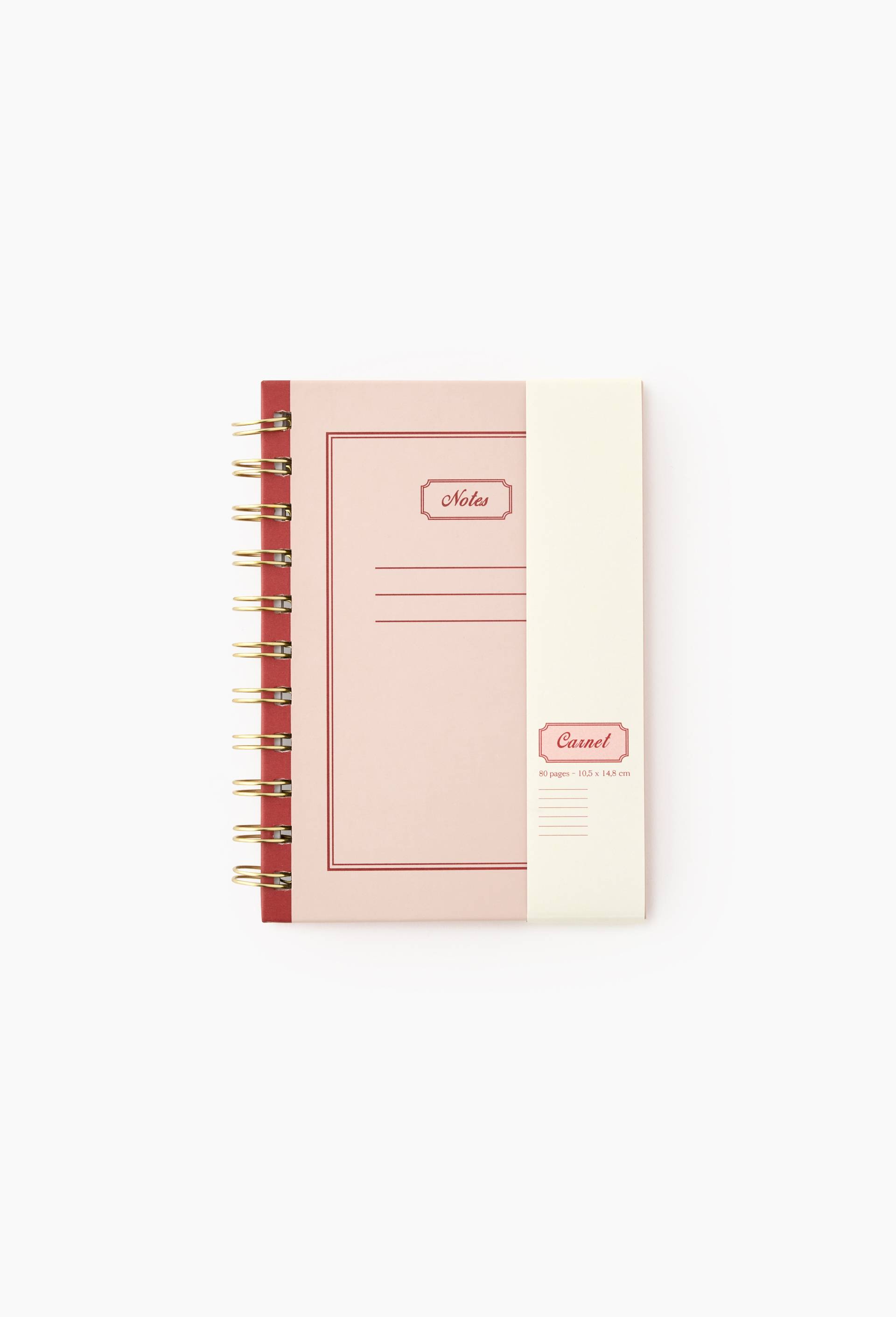 Carnet A6 ligné, 80 pages, Rose clair, large image number 2