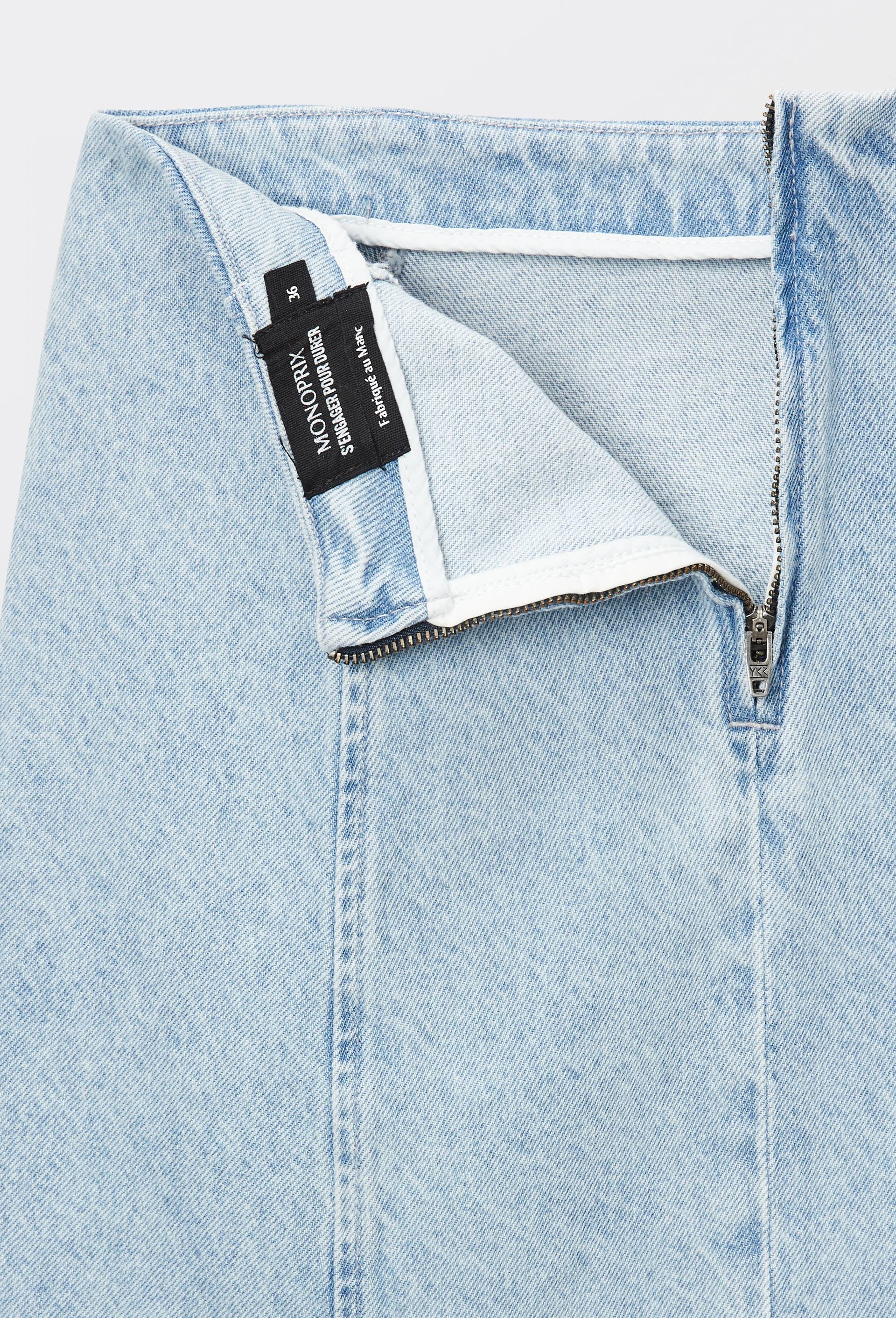 Jupe courte en denim, Bleu clair, large image number 4.0