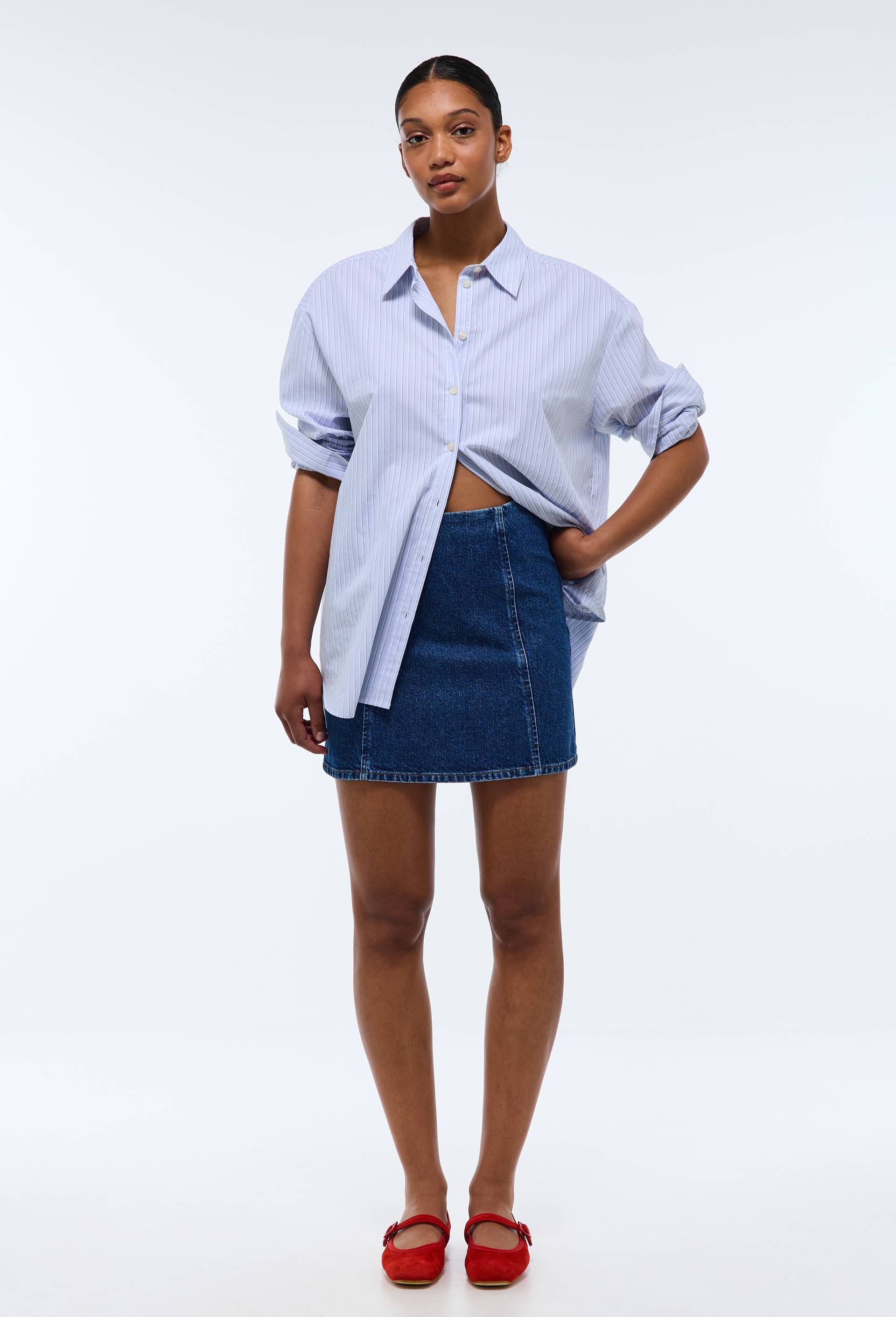 Jupe courte en denim, Bleu fonc&eacute;, large image number 2