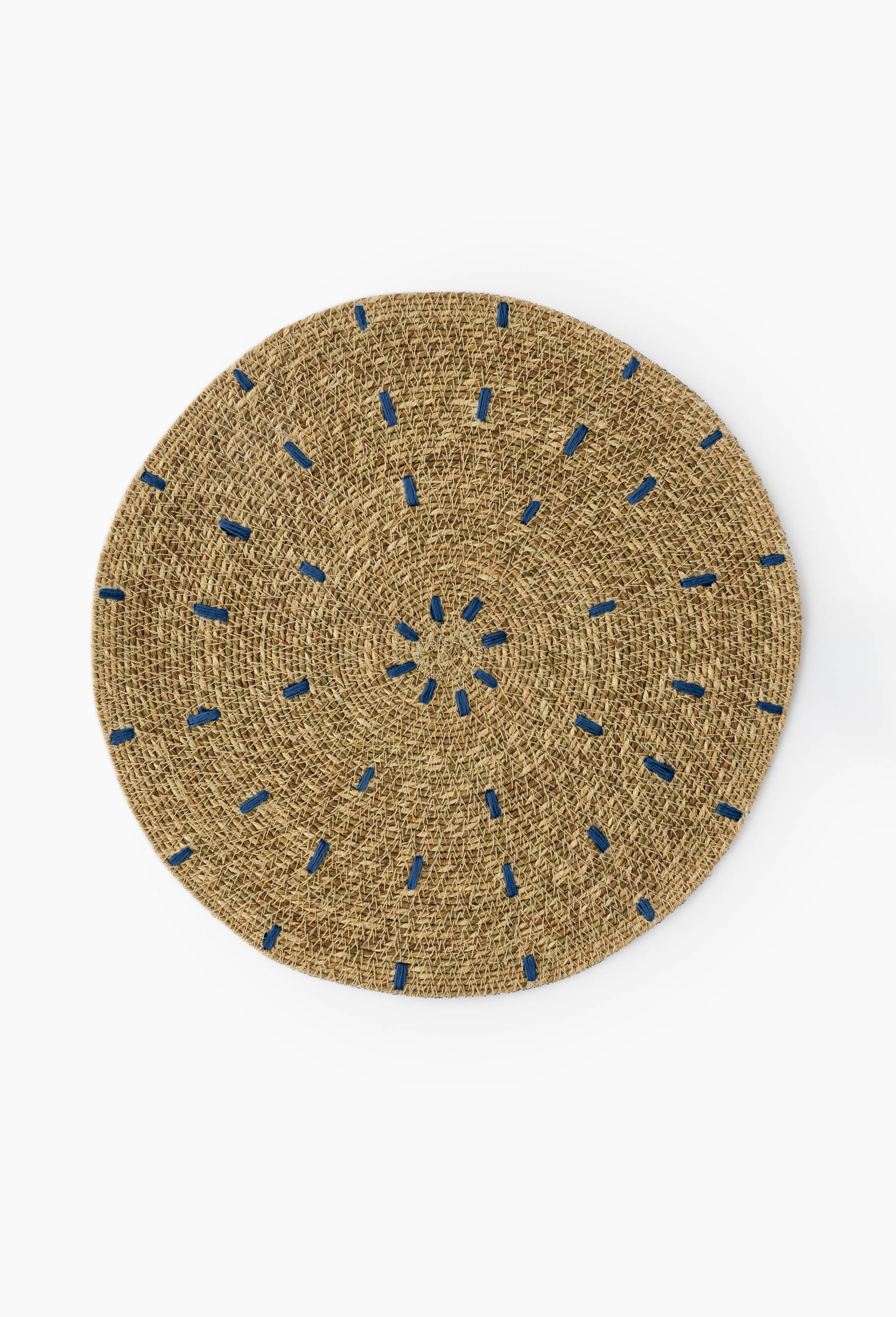 Set rond, 38cm de diam&egrave;tre, jute, Beige clair, large image number 0.0
