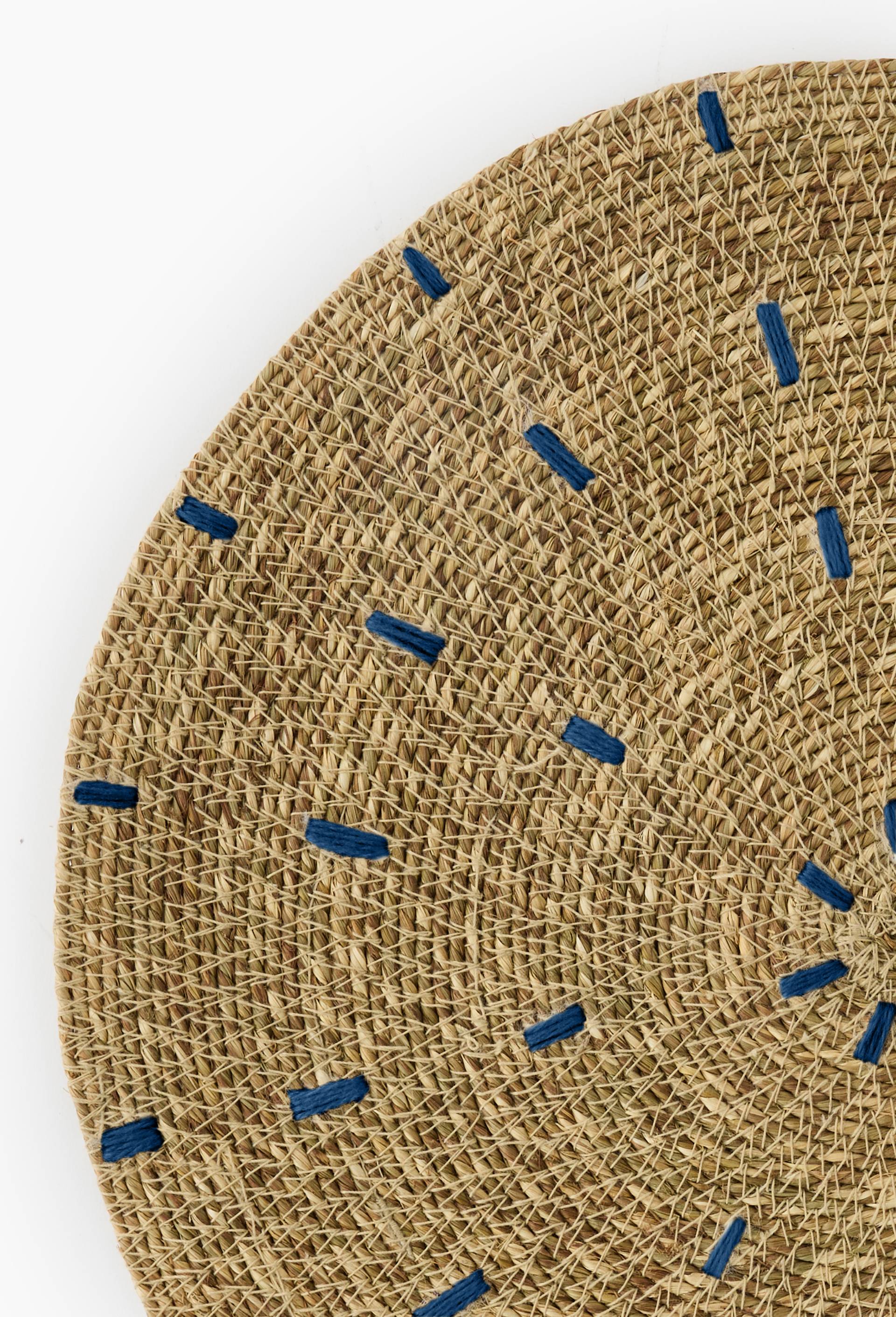 Set rond, 38cm de diam&egrave;tre, jute, Beige clair, large image number 1.0