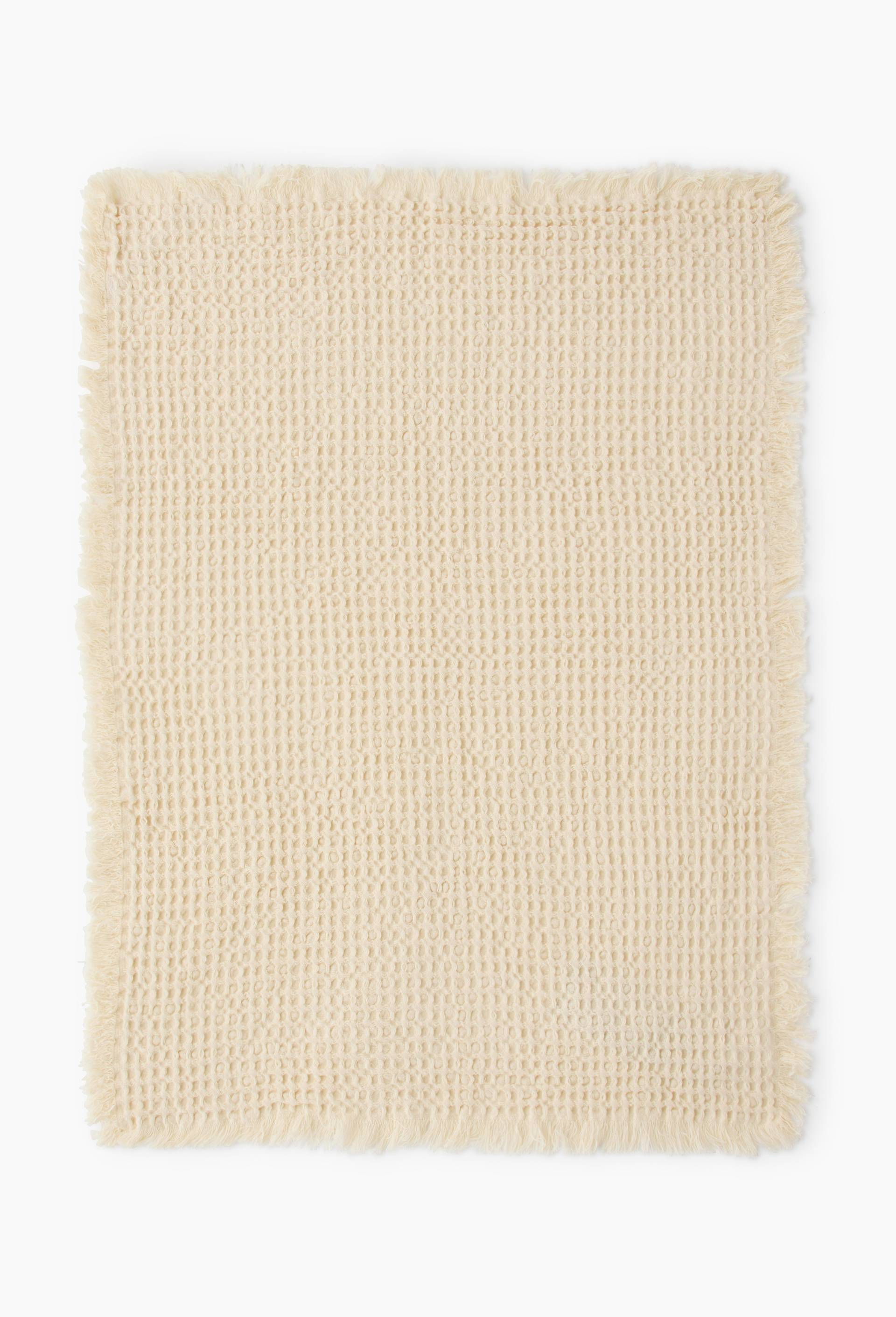 Torchon nid d'abeille, 50x70cm 100% coton, GRS, Ecru, large image number 0