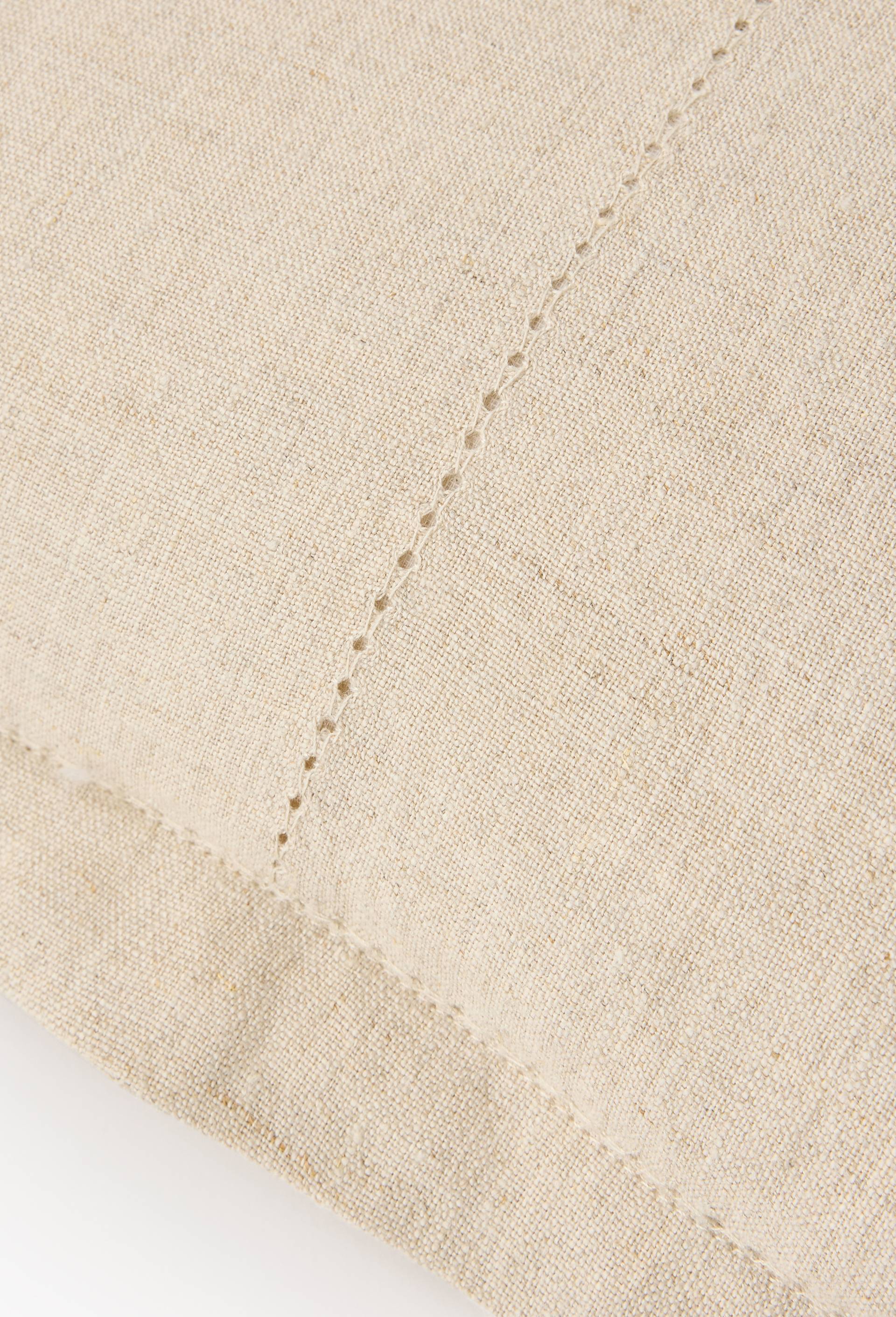 Coussin &agrave; broderie ajour&eacute;, 45x45cm,, Beige clair, large image number 1
