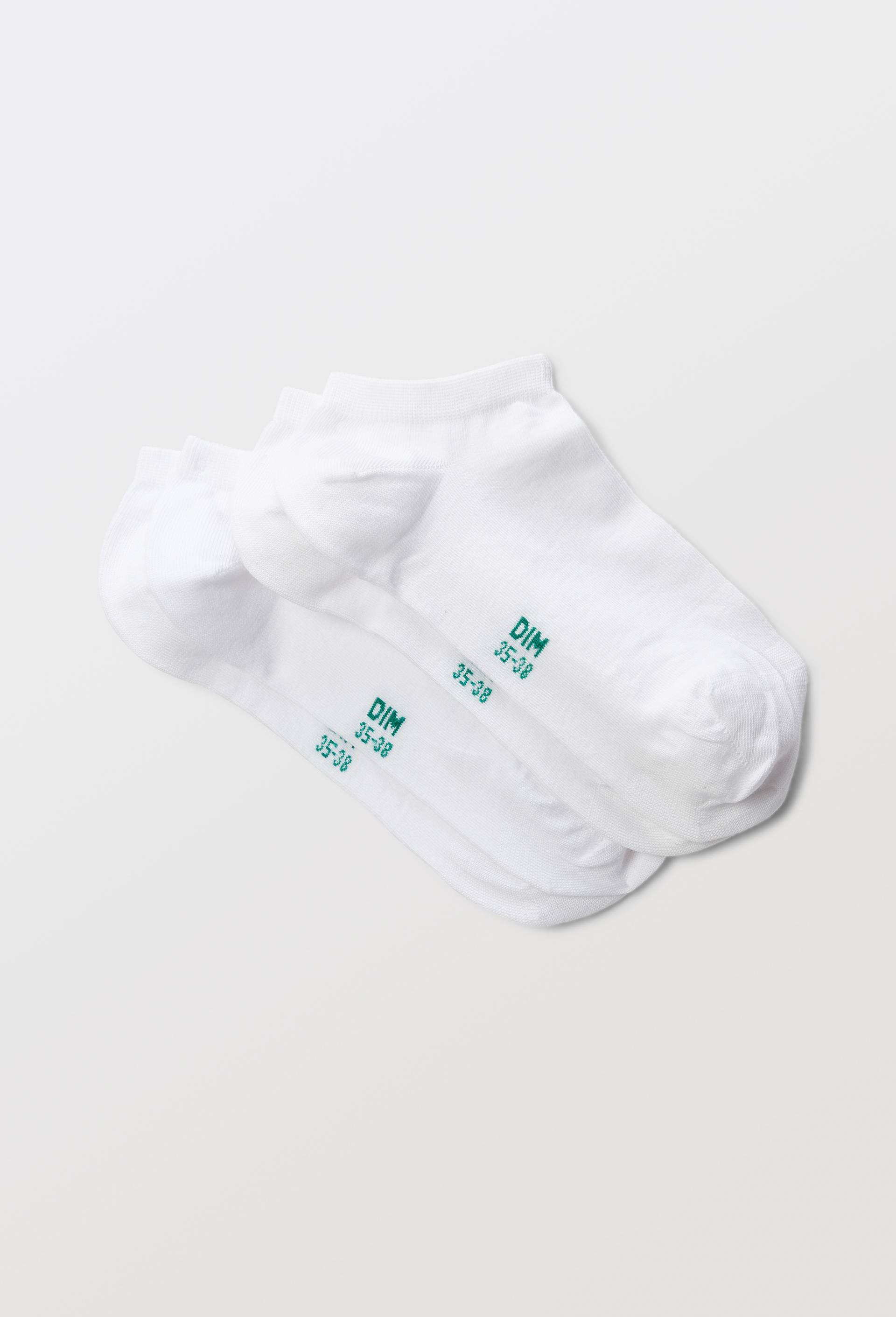 Lot de 2 paires de mini-socquettes DIM GOOD, Blanc, large image number 0