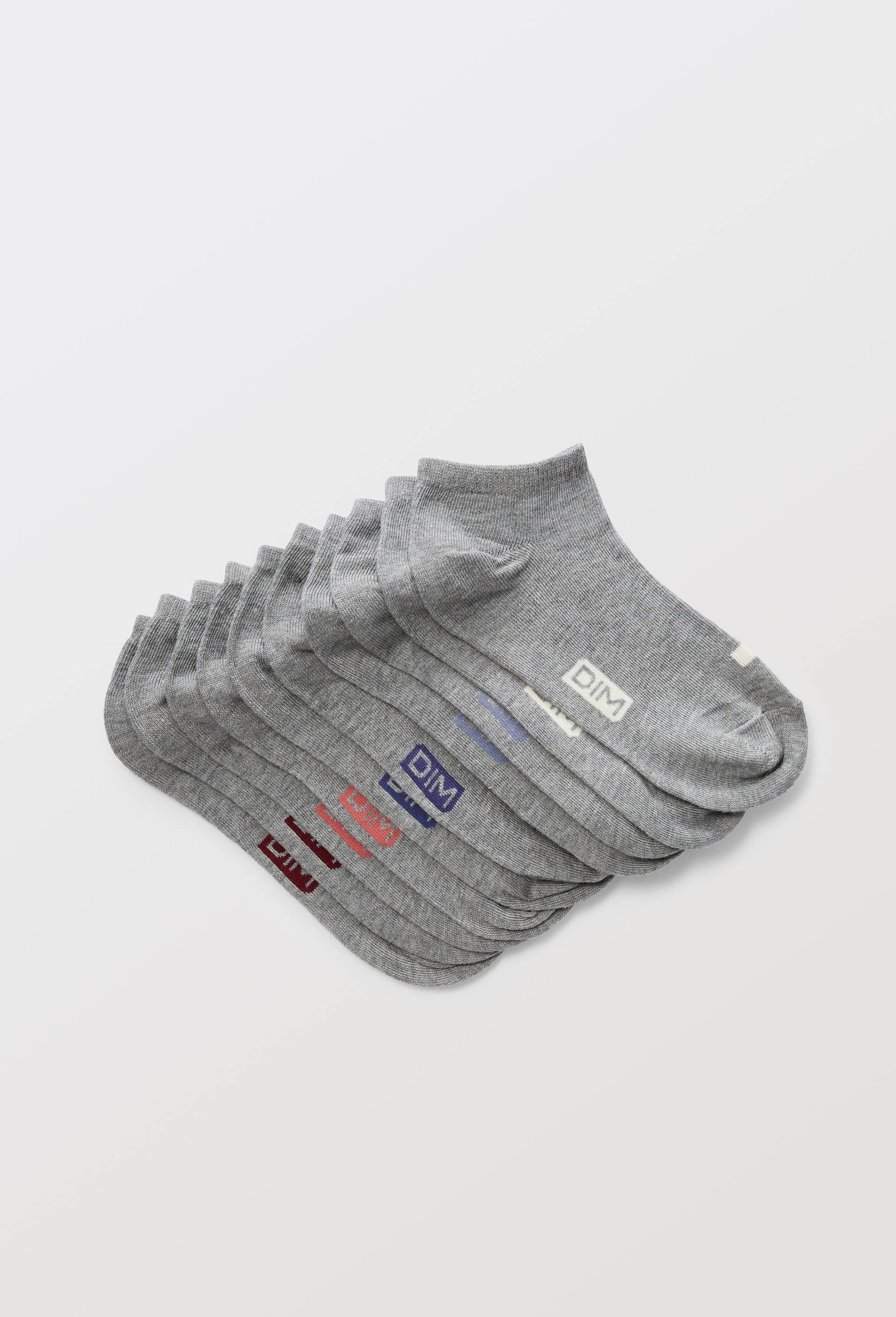Lot de 3 paires de chaussettes de sport DIM, Gris, large image number 0.0