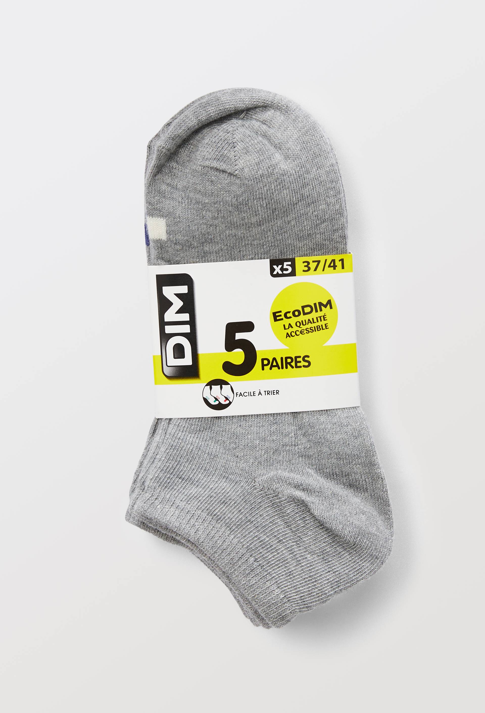 Lot de 3 paires de chaussettes de sport DIM, Gris, large image number 2