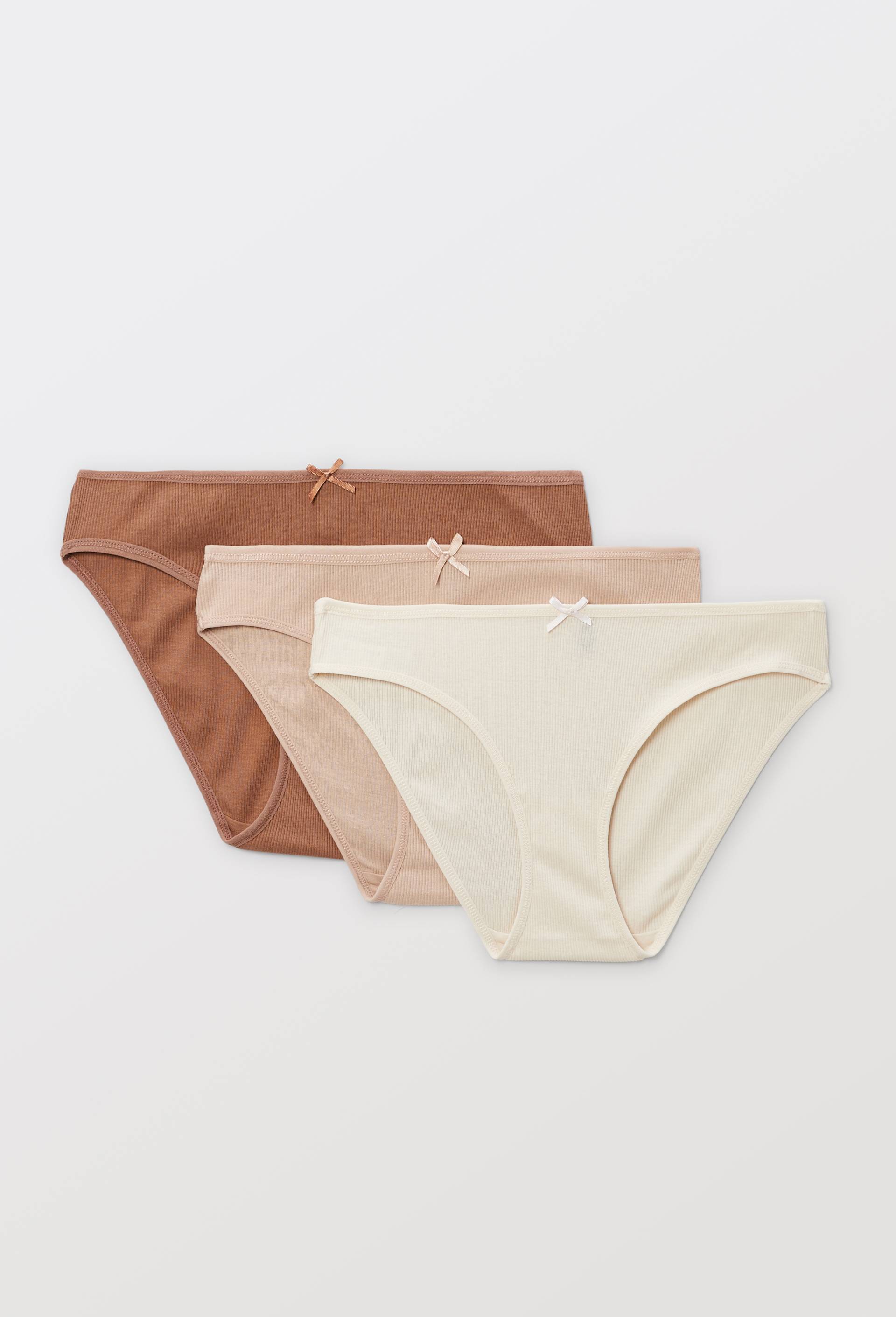 Lot de 3 culottes côtelées CAMELIA en coton BIO GOTS - MONOPRIX - Modalova