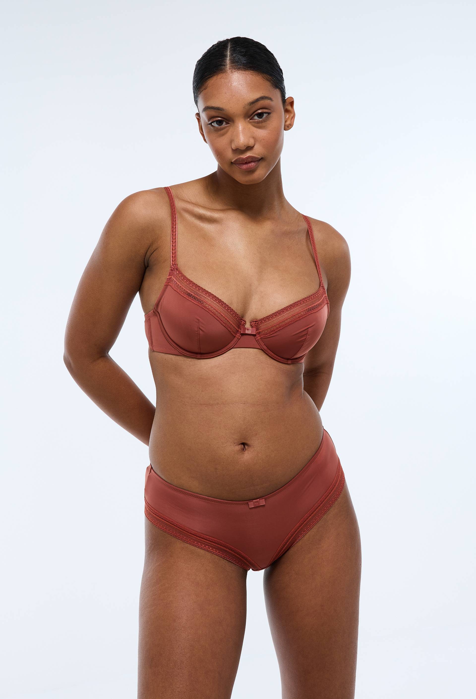 Shorty IRIS en microfibre, Rose foncé, swatch image