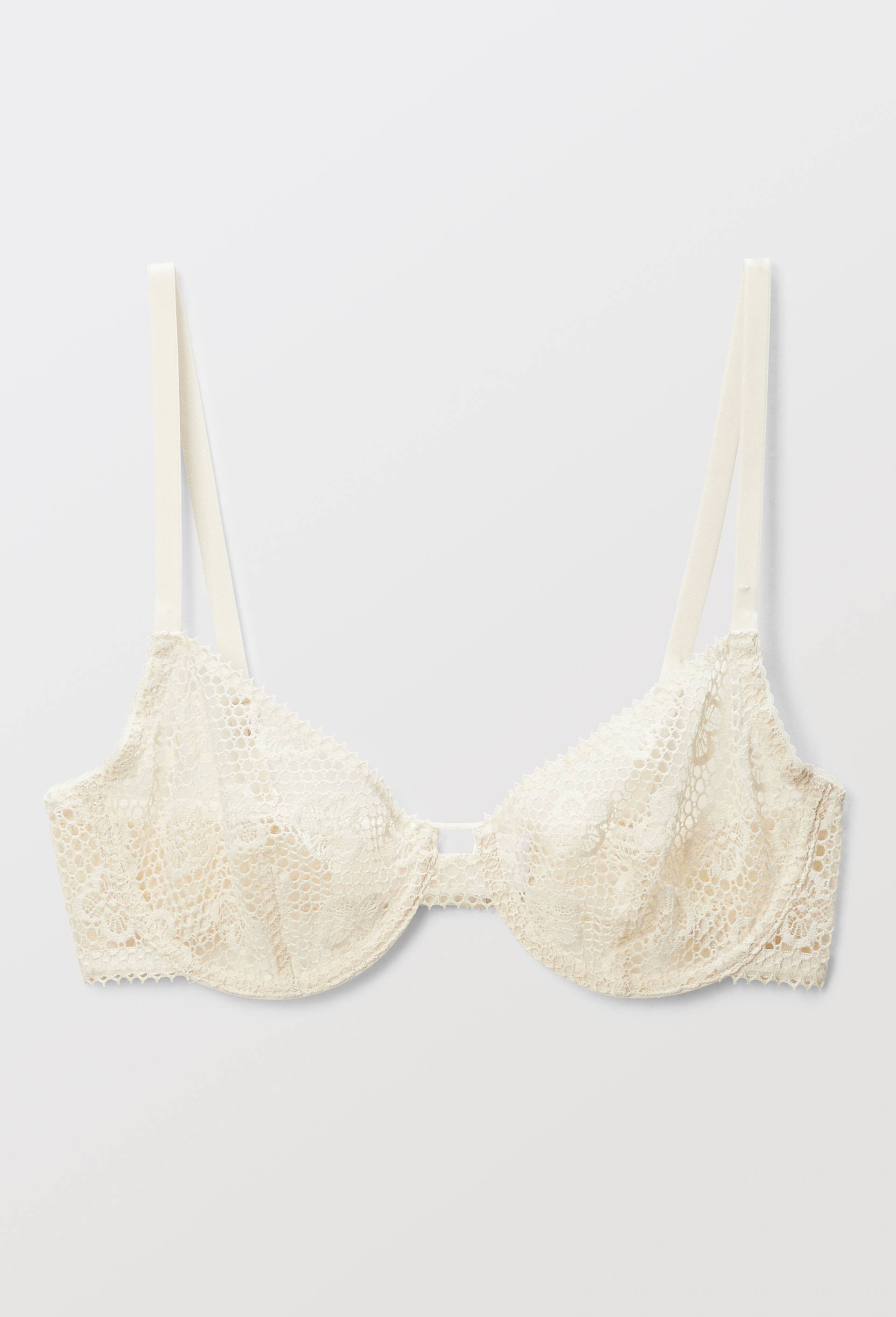 Soutien-gorge corbeille balconnet LOUISE en dentelle, Beige clair, large image number 2